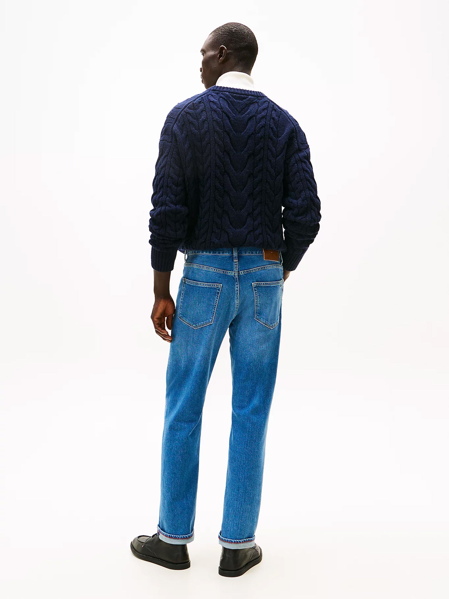 Ανδρικό παντελόνι τζιν REGULAR MERCER ST WHILY BLUE MW0MW418861A8 | MW0MW418861A8