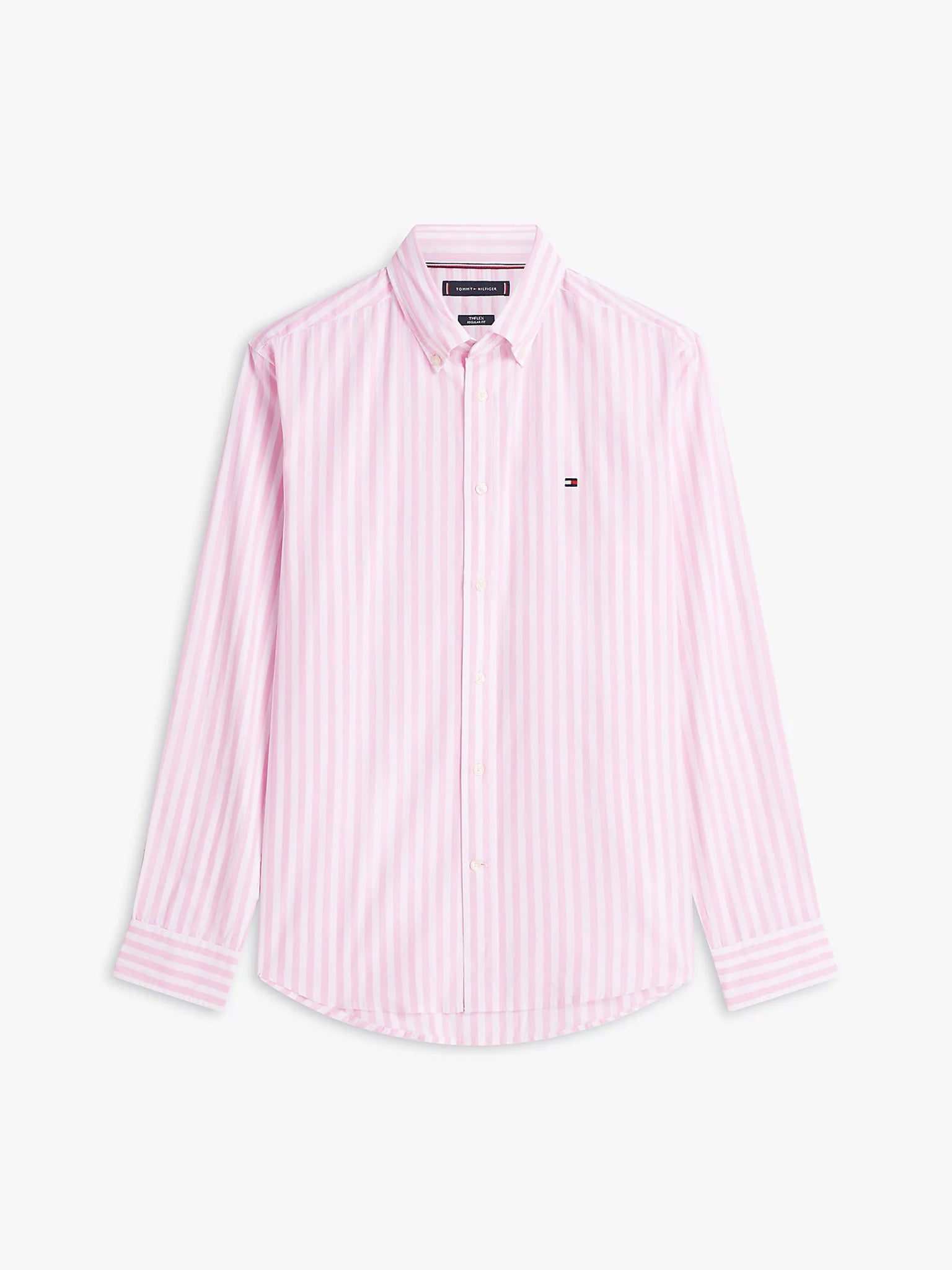 Ανδρικό πουκάμισο ριγέ FLEX POPLIN CLASSIC STP RF SHIRT MW0MW424400D1 | MW0MW424400D1