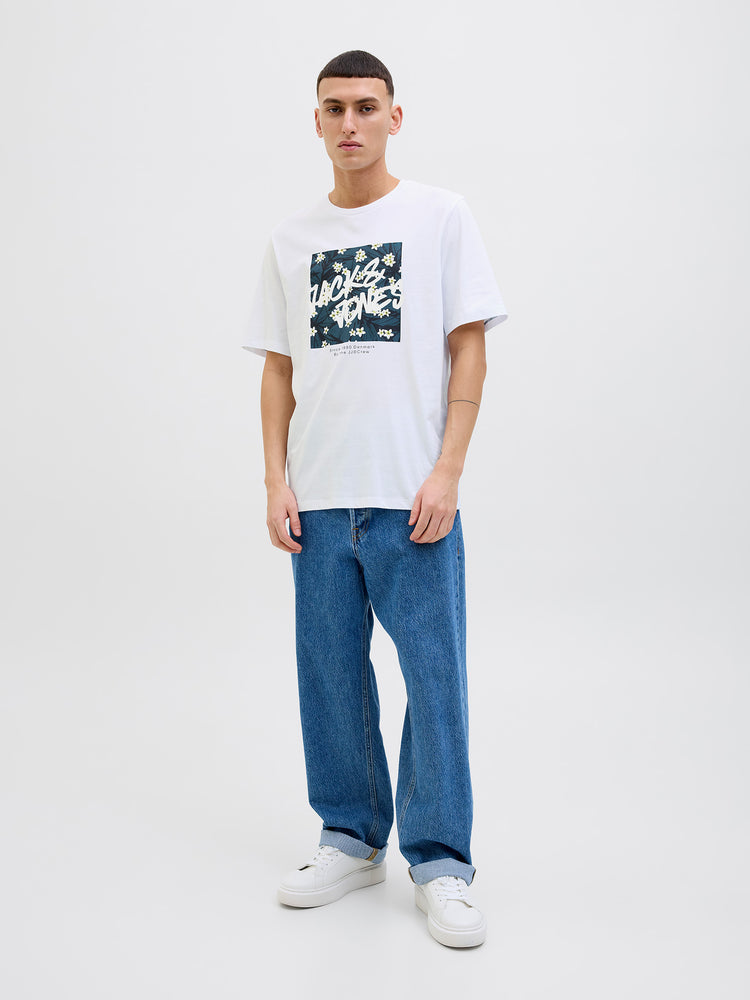 Ανδρικό t-shirt JJHAWAII SHAPE TEE SS CREW NECK 12269324 | 12269324
