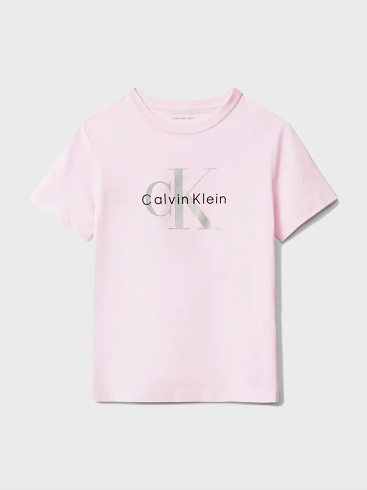Παιδική μπλούζα γκλίτερ FESTIVE GRAPHIC SS T-SHIRT IG0IG03040TDI | IG0IG03040TDI