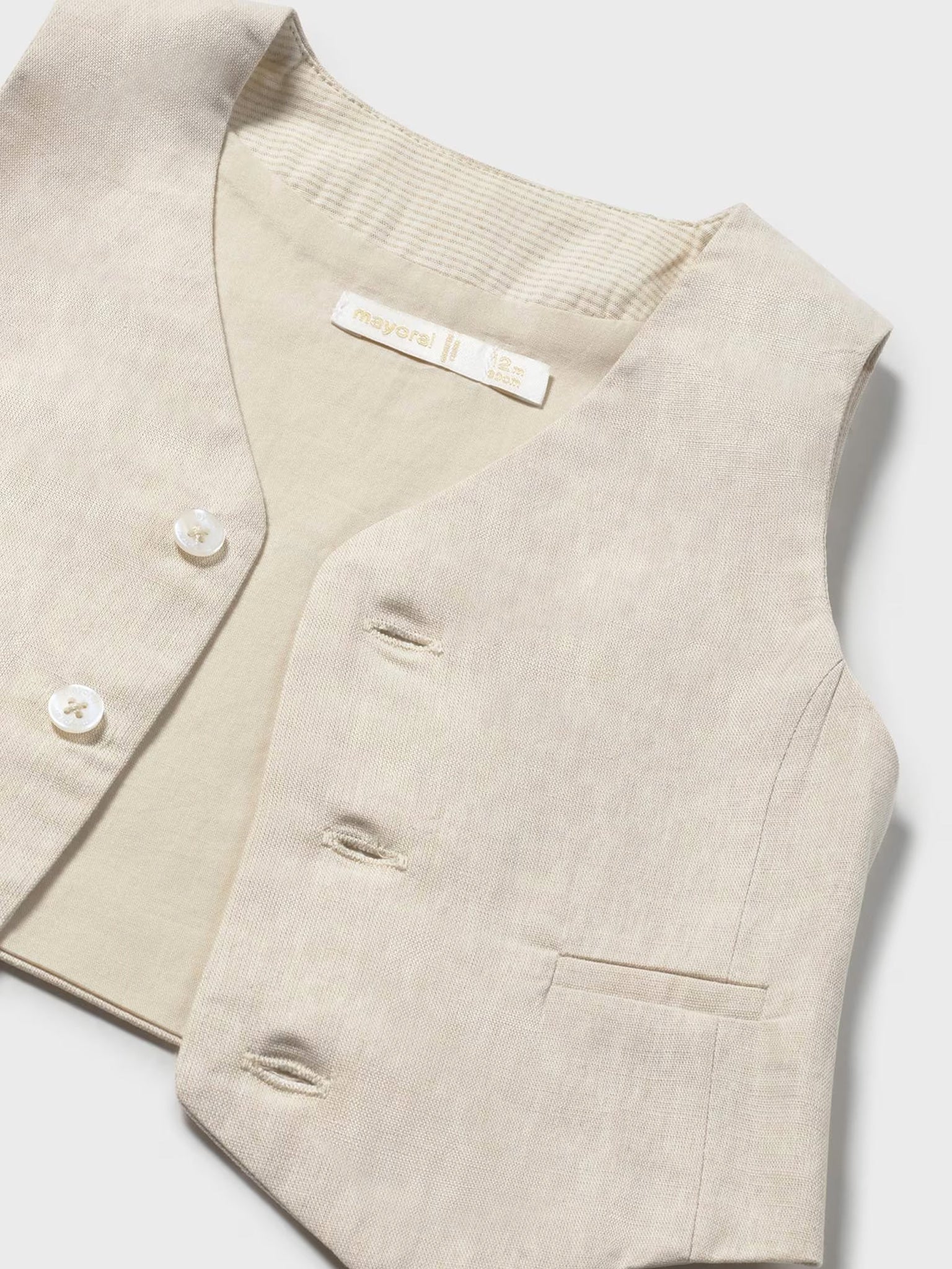 Βρεφικό γιλέκο λινό | 26-01312-014