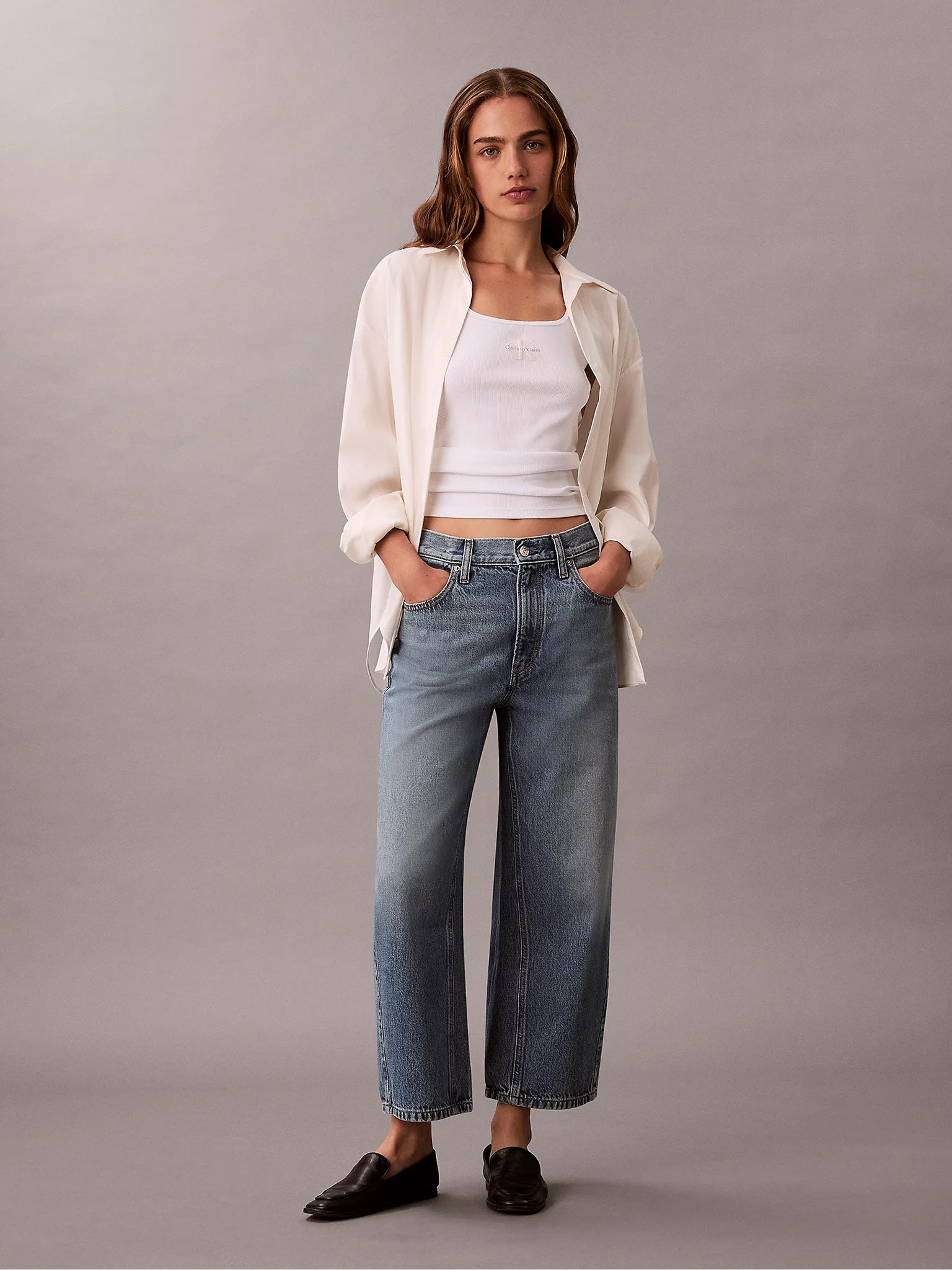 Γυναικείο παντελόνι τζιν αστραγάλου HIGH RISE DENIM CULOTTE TRANSMIT LV047E722G3XL | LV047E722G3XL