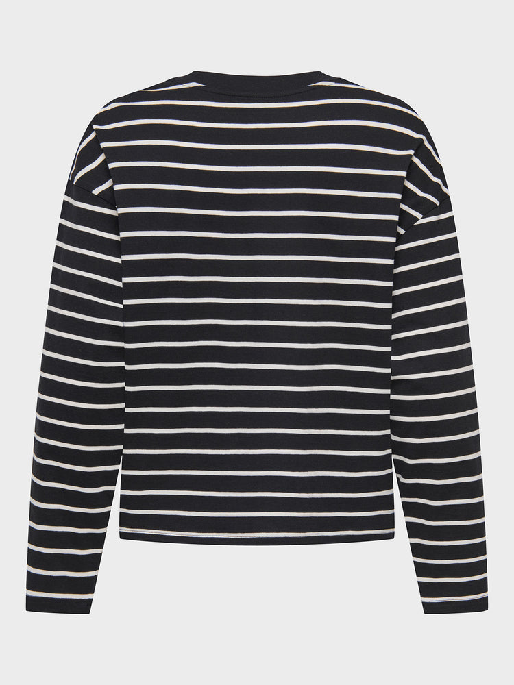 Γυναικεία μπλούζα ONLHAPPY L/S O-NECK STRIPE TEE JRS 15382466 | 15382466