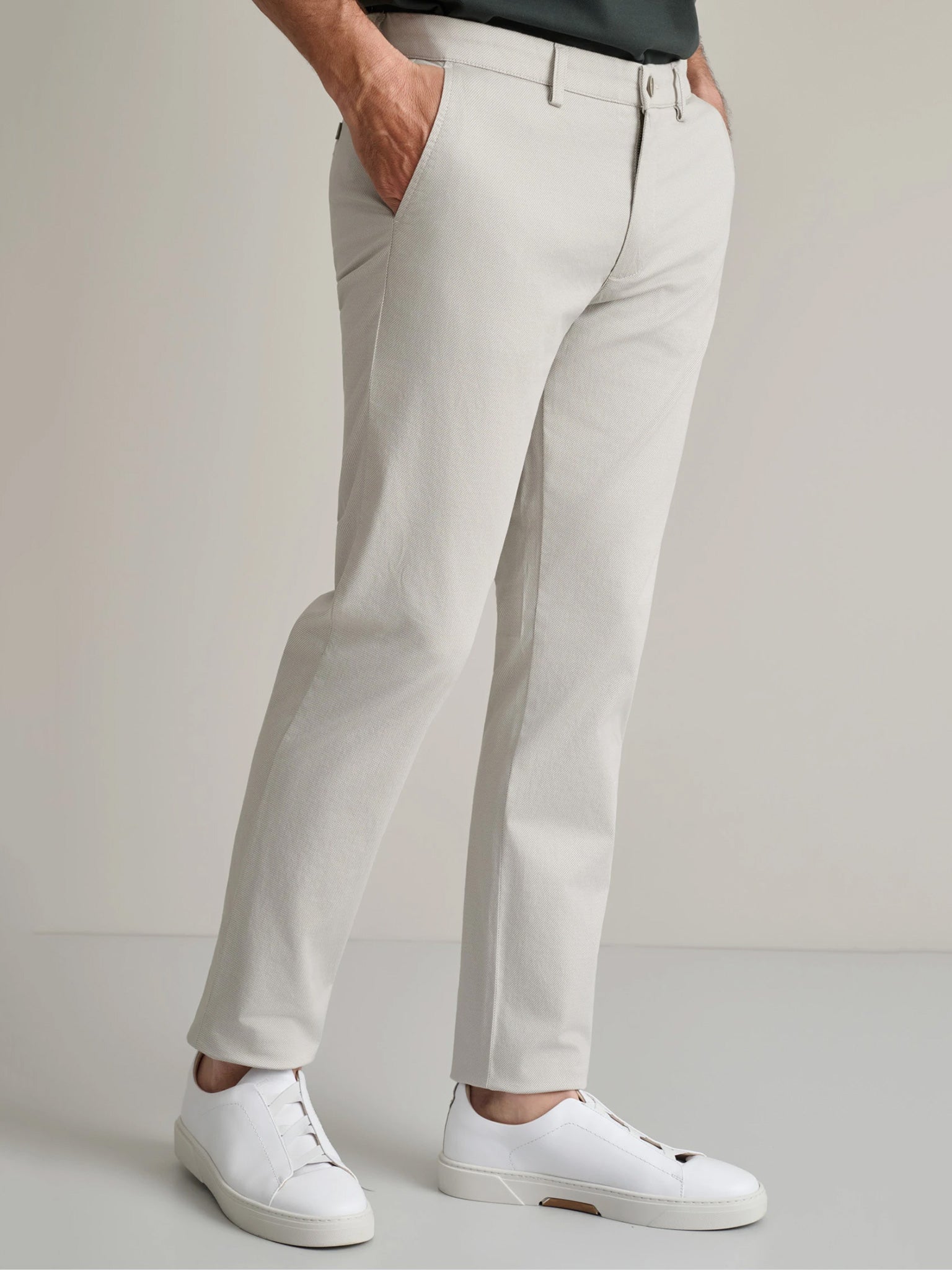 Ανδρικό παντελόνι chinos white sand 24AG.1003MFA/238 | 24AG.1003MFA/238