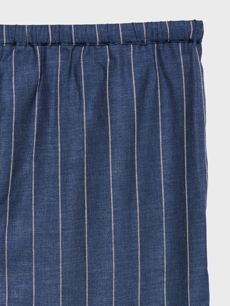 Γυναικείο παντελόνι ριγέ VMODETTE NW WIDE TROUSERS WVN 10343781 | 10343781