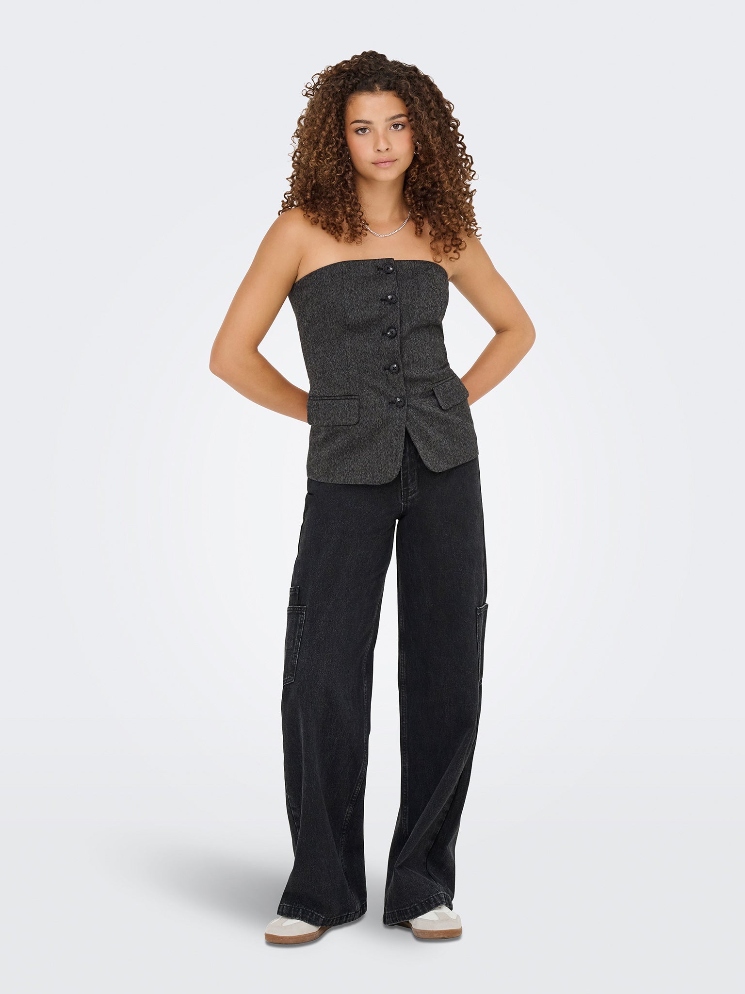 Γυναικείο γιλέκο στράπλες ONLMARNIE S/L BUT TUBE WAISTCOAT 15357612 | 15357612