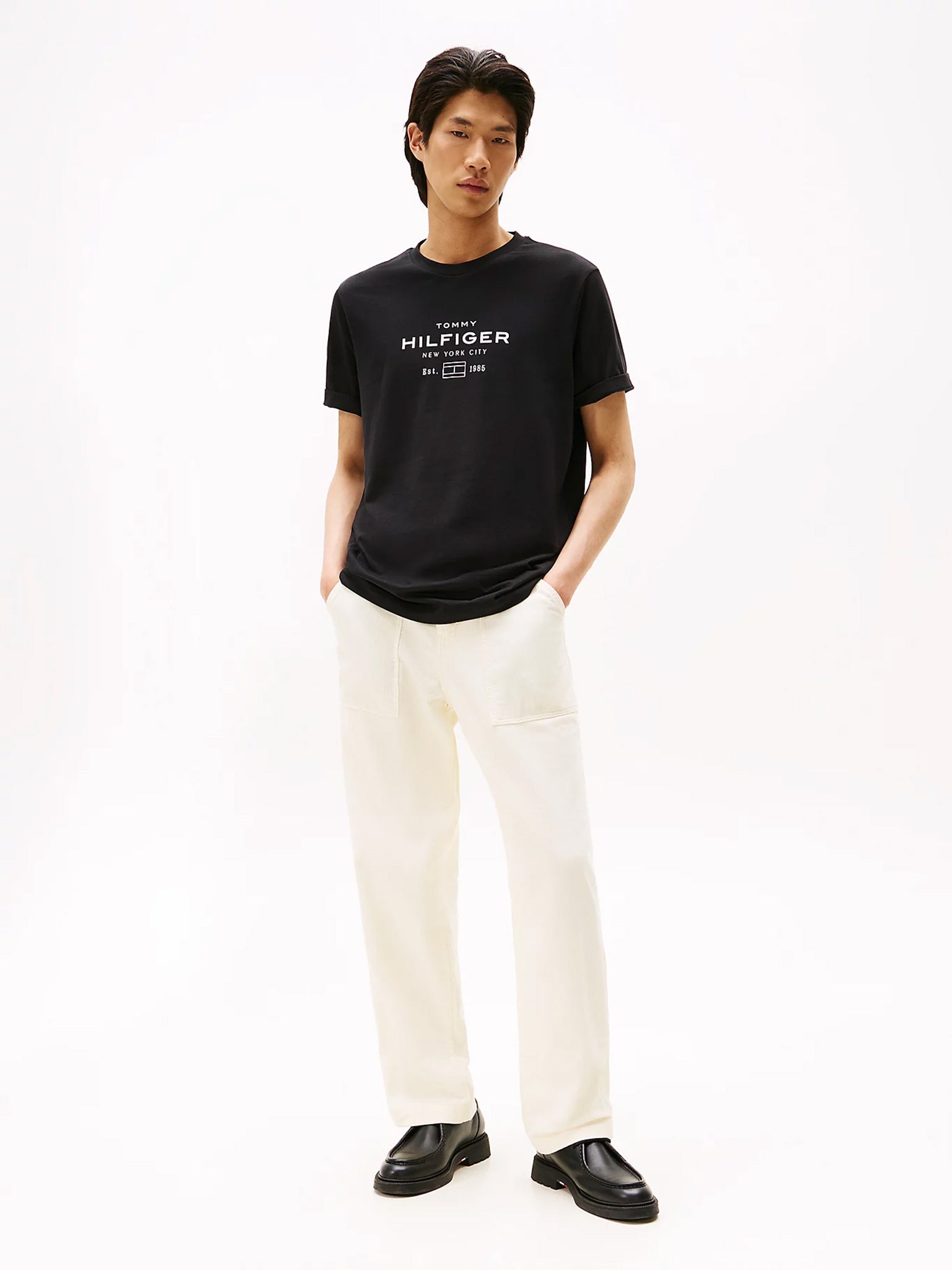 Ανδρικό t-shirt HILFIGER STACK GRAPHIC TEE MW0MW40002BDS | MW0MW40002BDS