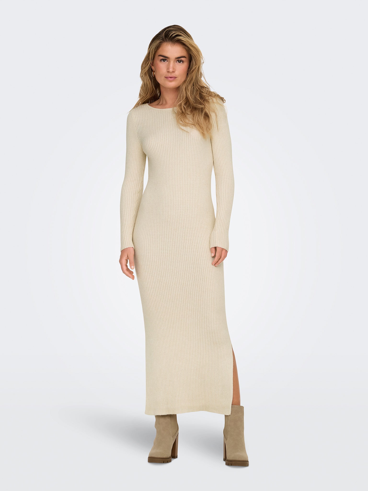 Γυναικείο φόρεμα πλεκτό ONLKATIA LS MAXI BOATN DRESS CC KNT 15324649 | 15324649