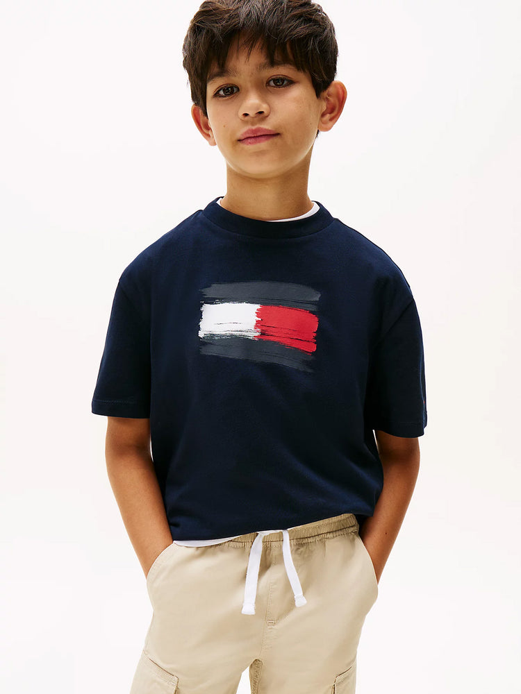 Παιδική μπλούζα μακό FLAG ARCHIVE TEE SS KB0KB10111C1G | KB0KB10111C1G