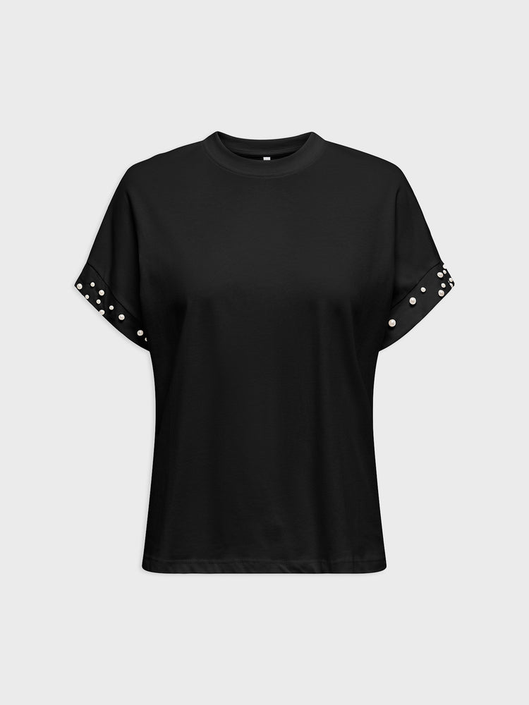 Γυναικεία μπλούζα ONLOLIVIA LIFE S/S LOOSE O-NECK TOP JRS 15346733 | 15346733