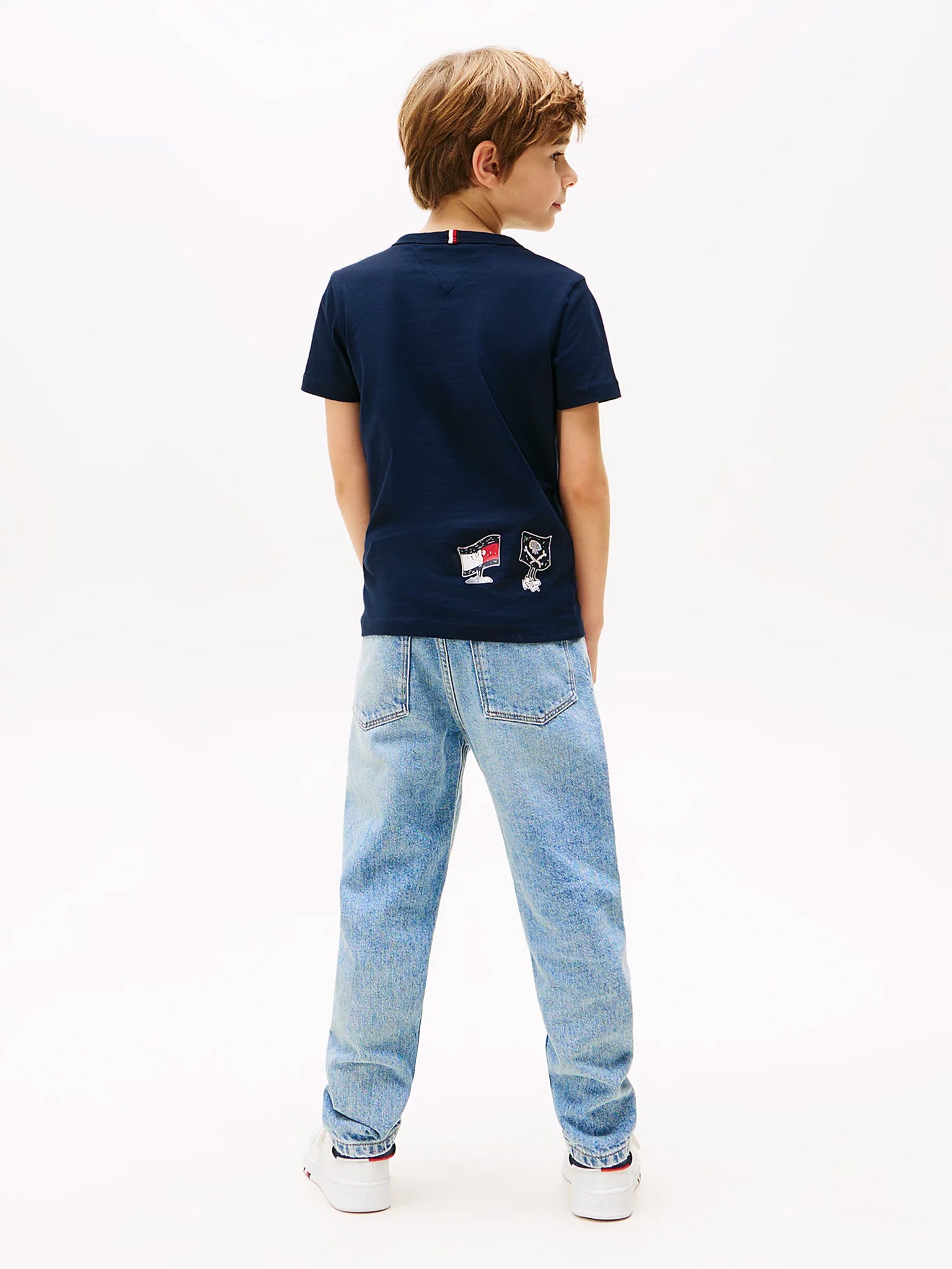 Παιδική μπλούζα μακό FLAG FUN TEE SS KB0KB09648C1G | KB0KB09648C1G