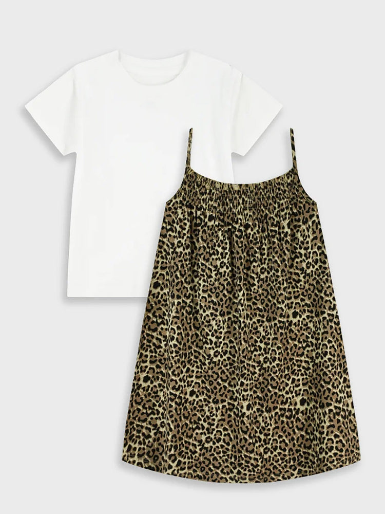 Εφηβικό σετ φόρεμα με μπλούζα | 16-226243-7