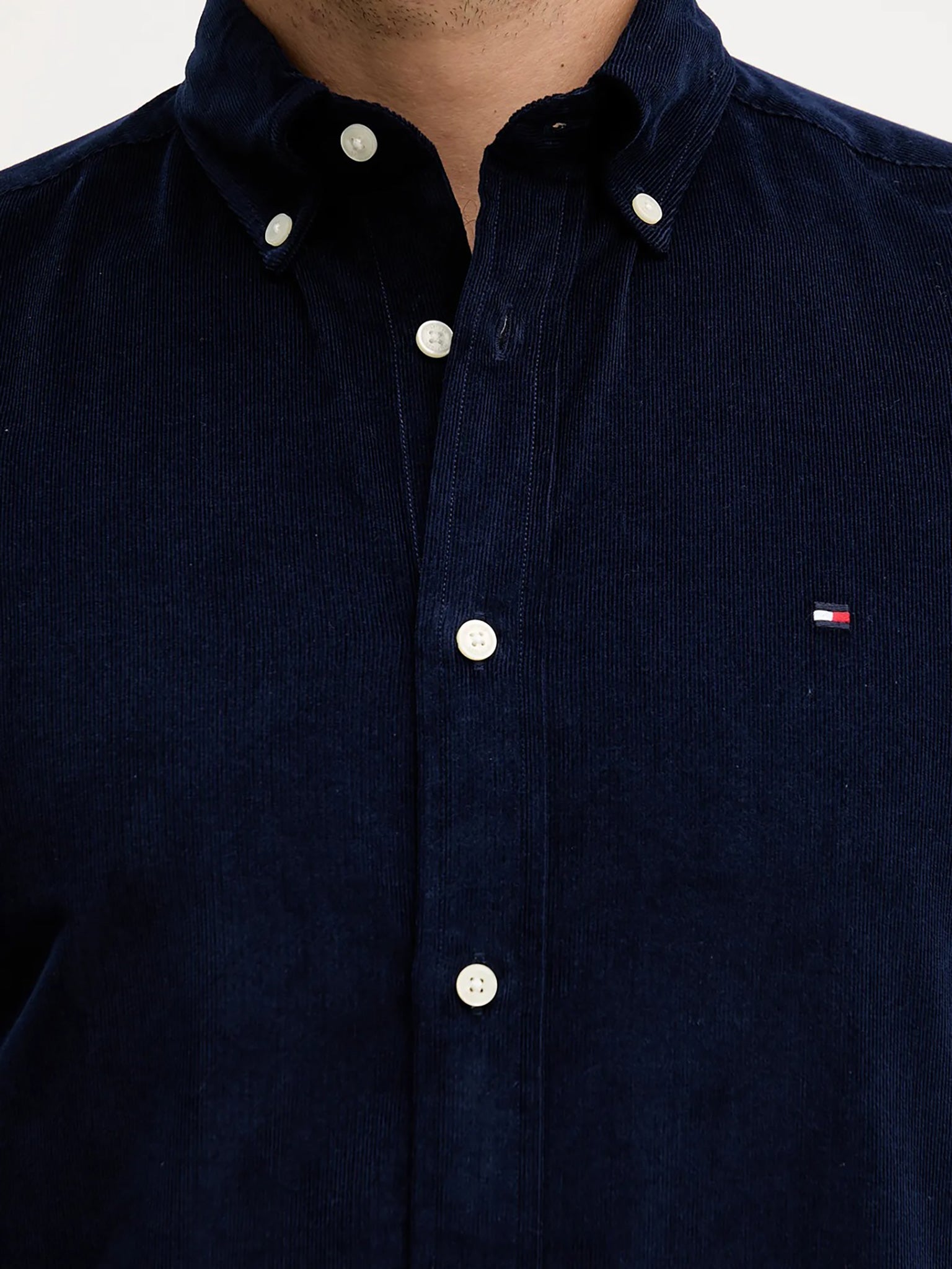 Ανδρικό πουκάμισο κοτλέ SOLID CORDUROY RF SHIRT MW0MW40486BCL | MW0MW40486BCL