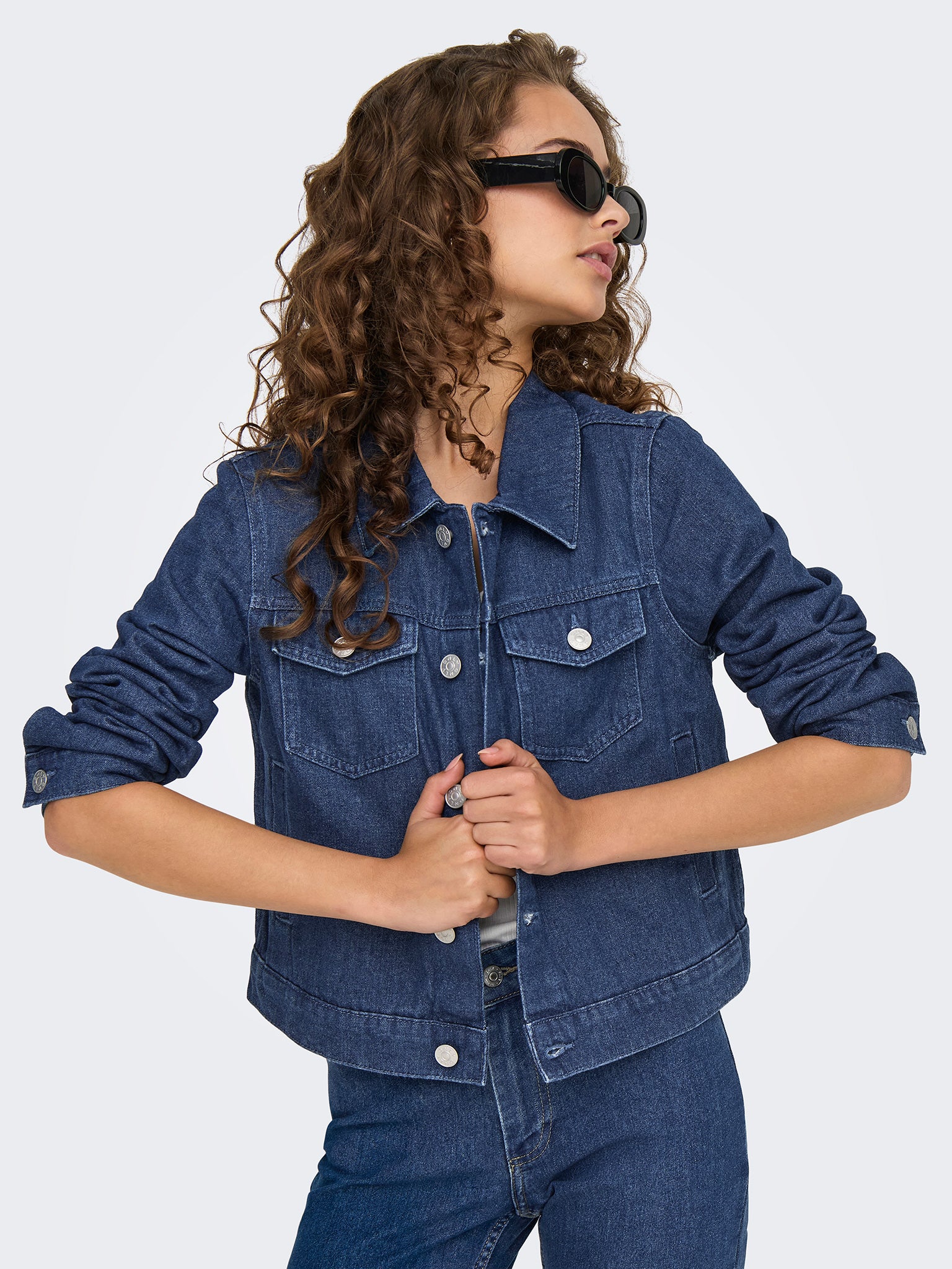 Γυναικείο τζάκετ τζιν dark blue ONLRILLO L/S JACKET AKM DNM 15346962 | 15346962