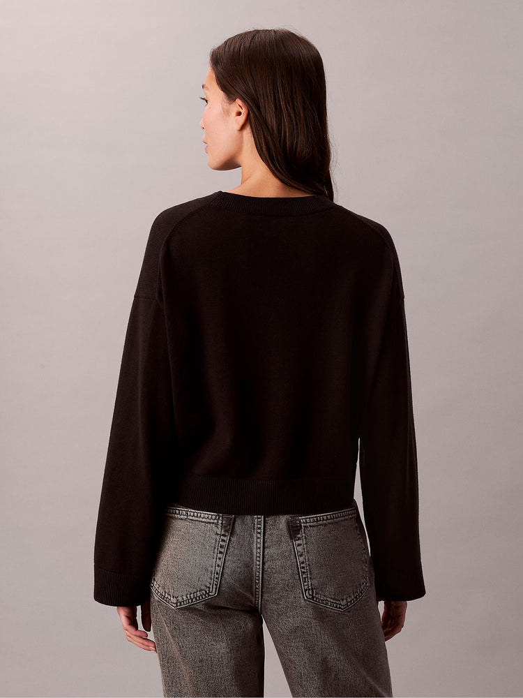 Γυναικεία μπλούζα πλεκτή Long Sleeve Smooth Cotton CK LV047E304GUB1 | LV047E304GUB1