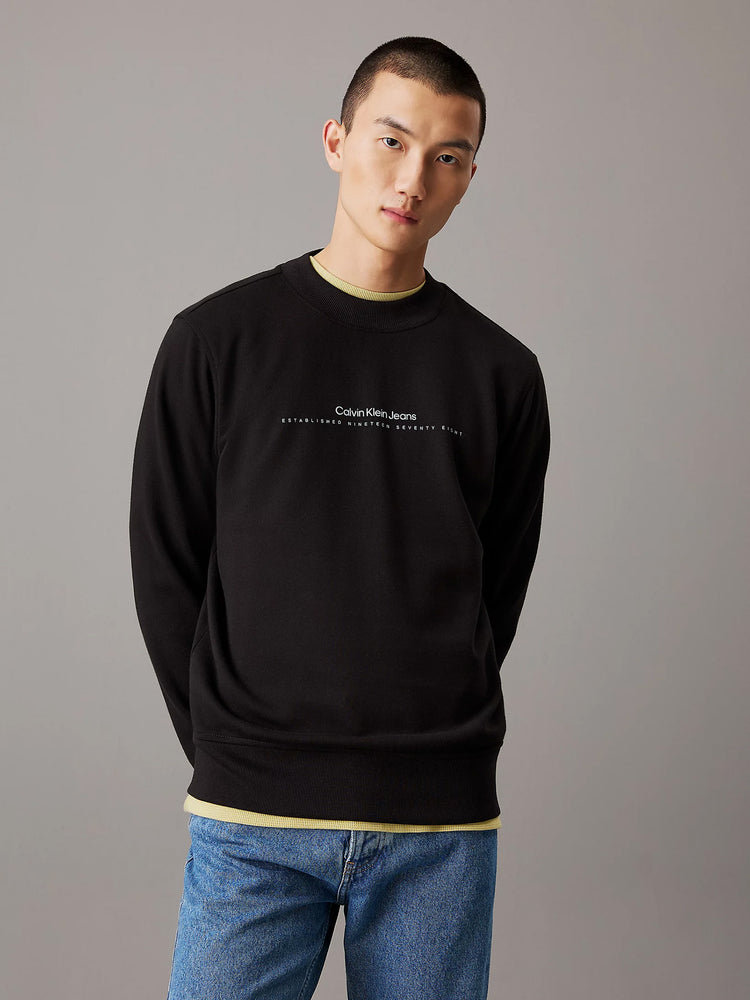 Ανδρική μπλούζα φούτερ MINIMAL LOGO CREW NECK J30J327119BEH | J30J327119BEH