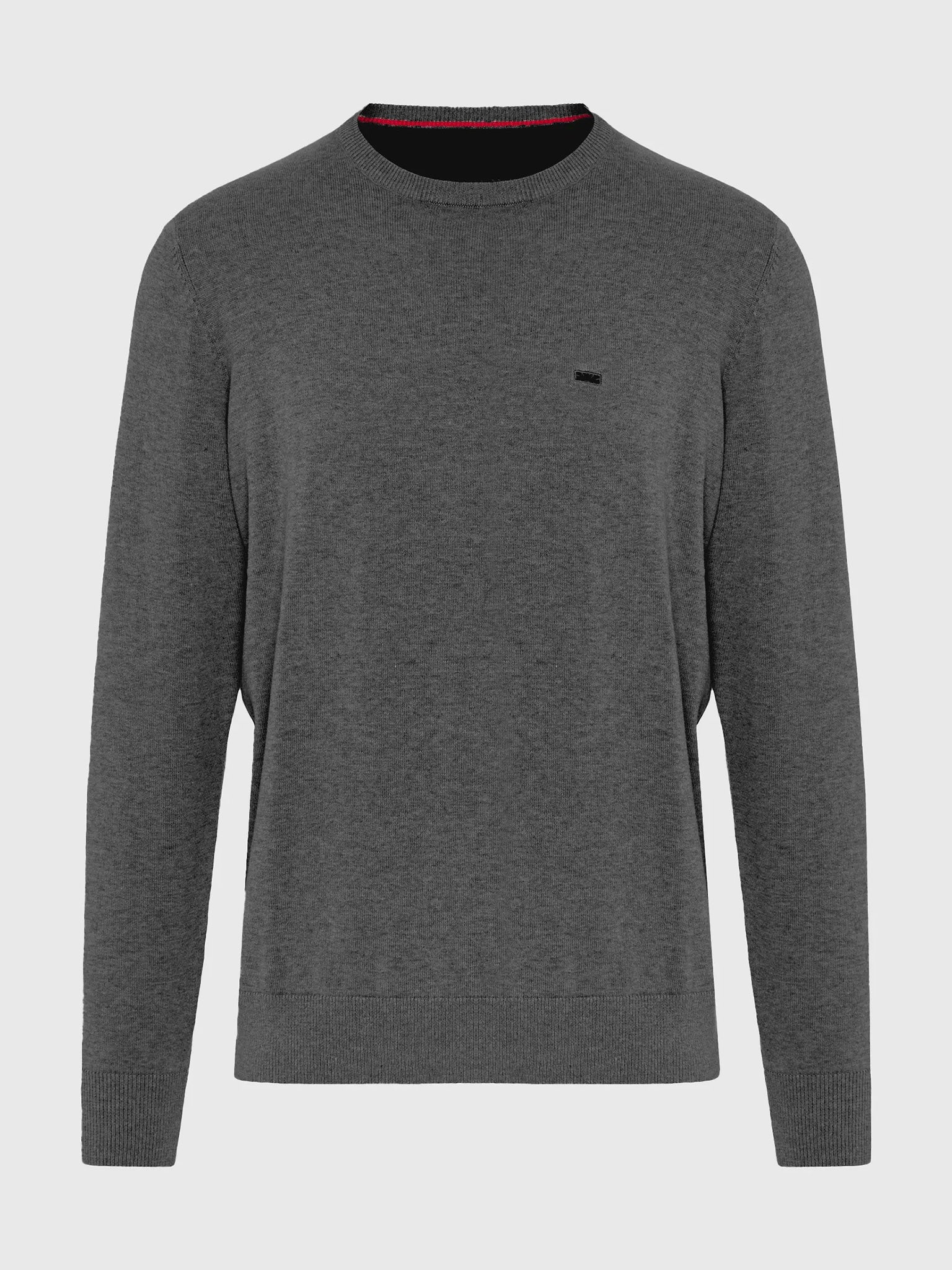 Ανδρική μπλούζα πλεκτή μελανζέ FBM012-001-09 | FBM012-001-09