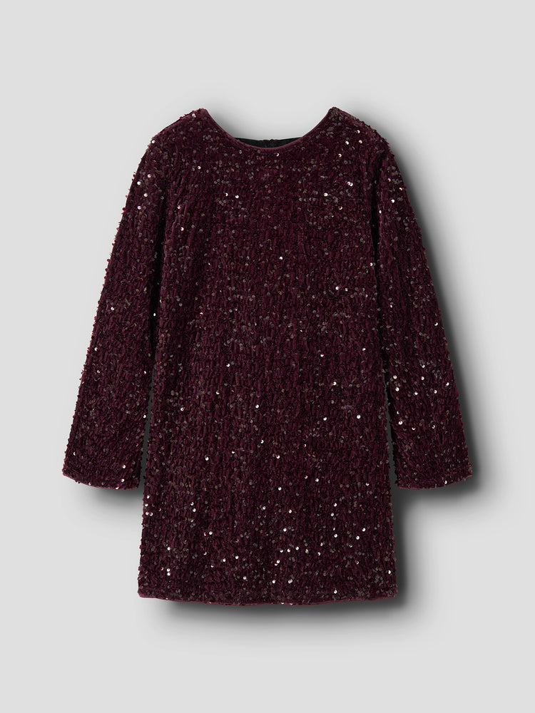 Εφηβικό φόρεμα παγιέτας NKFRUSITTA LS DRESS 13238600 | 13238600