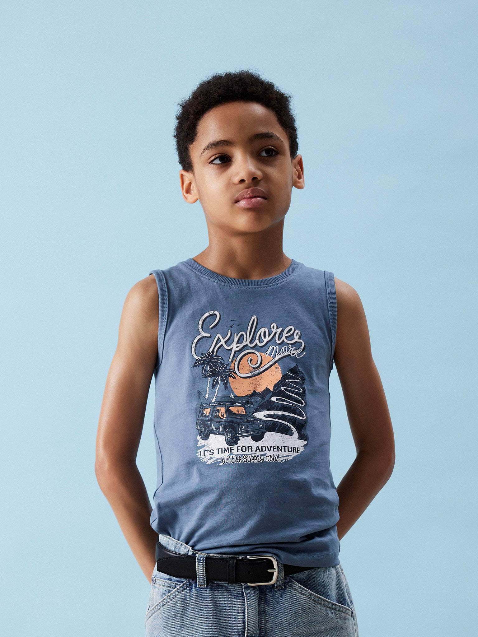 Εφηβική μπλούζα αμάνικη NKMVICTOR TANK TOP 13230053 | 13230053