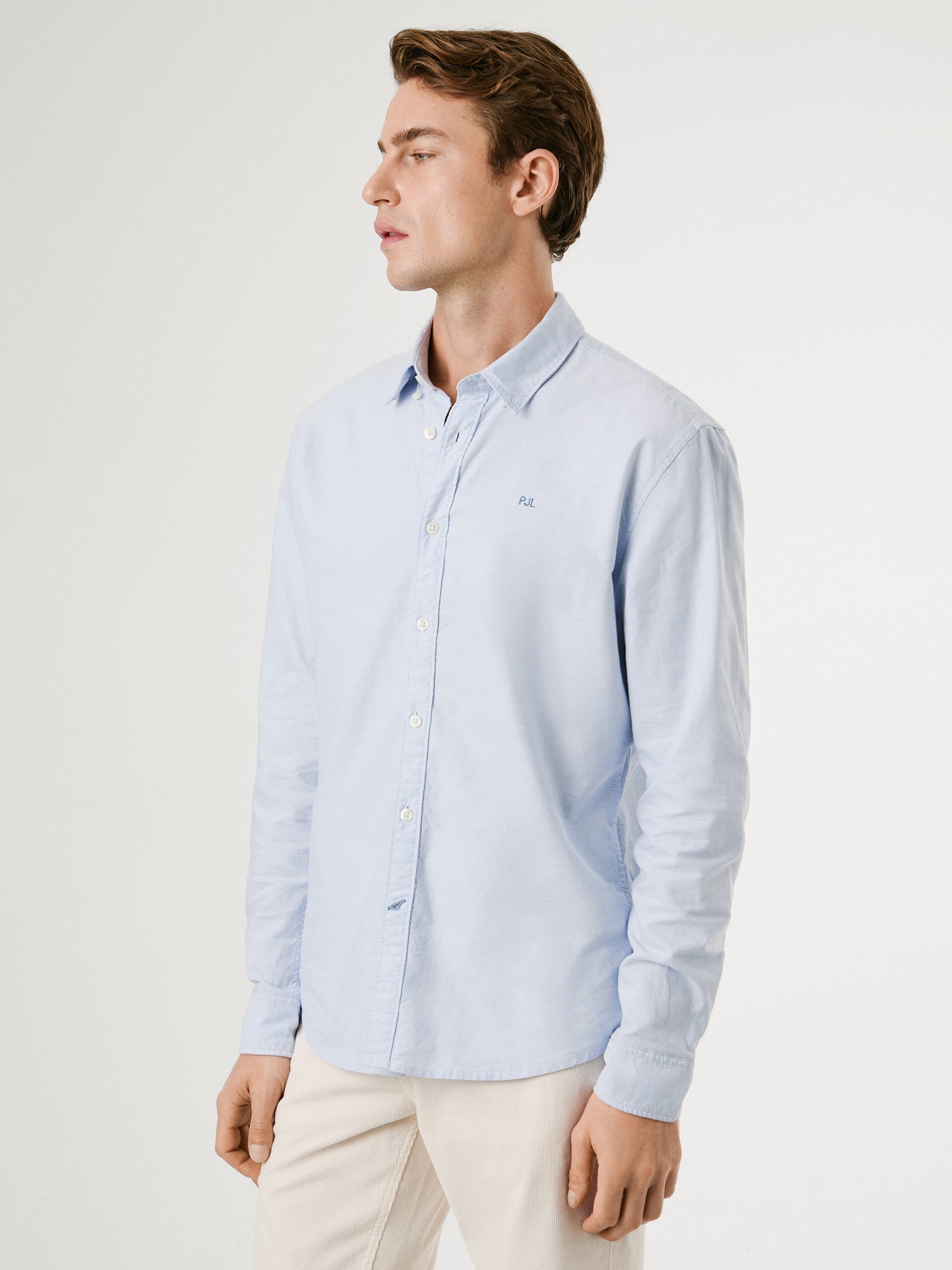 Ανδρικό πουκάμισο oxford blue PM3090816502 | PM3090816502