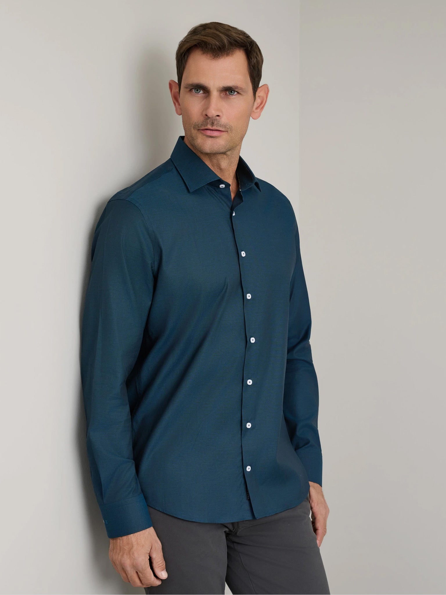 Ανδρικό πουκάμισο navy blue 24NG.EK049/NGM | 24NG.EK049/NGM