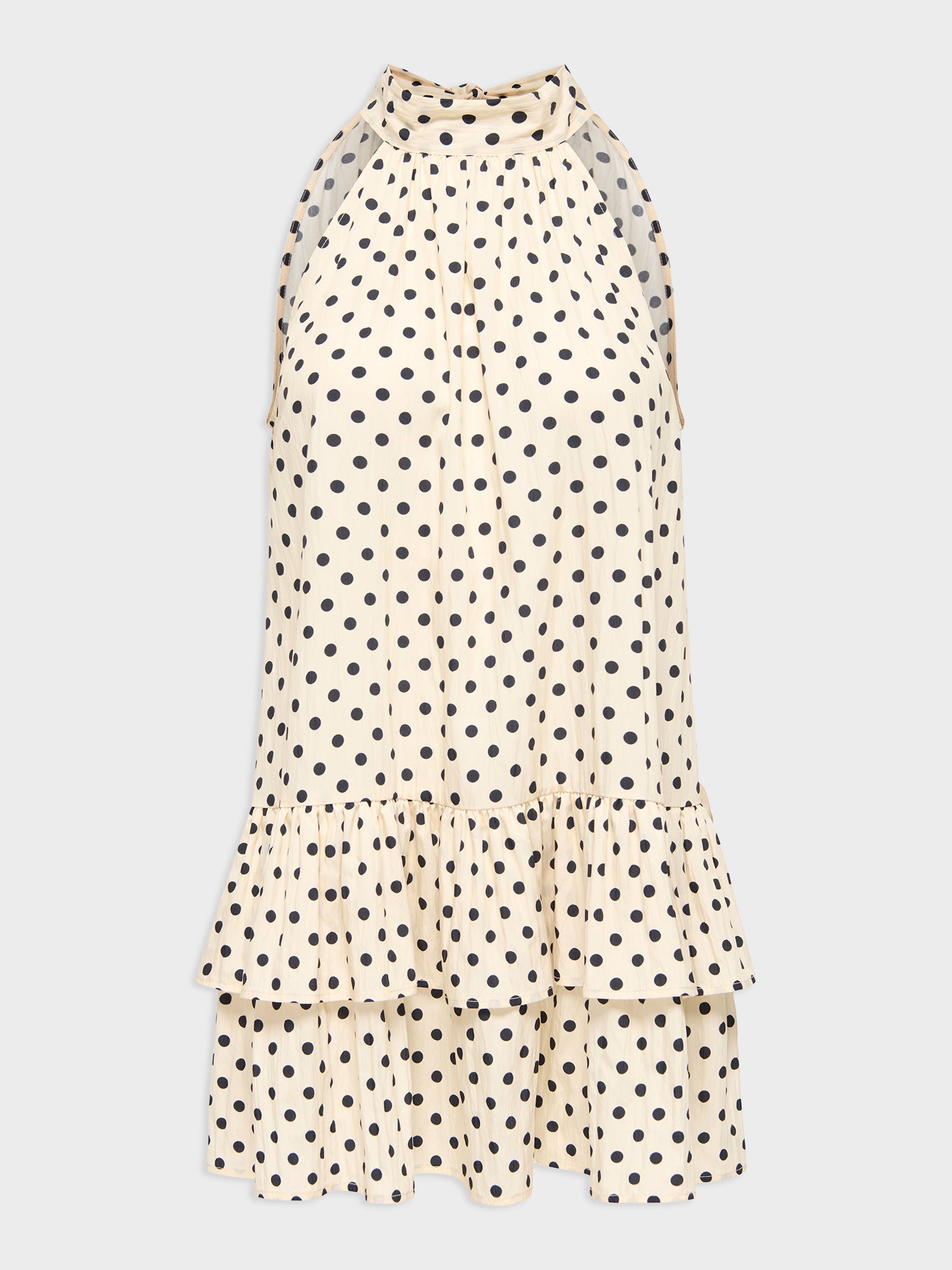 Γυναικείο φόρεμα πουά ONLZAZIE S/L SHORT FRILL DRESS 15385319 | 15385319