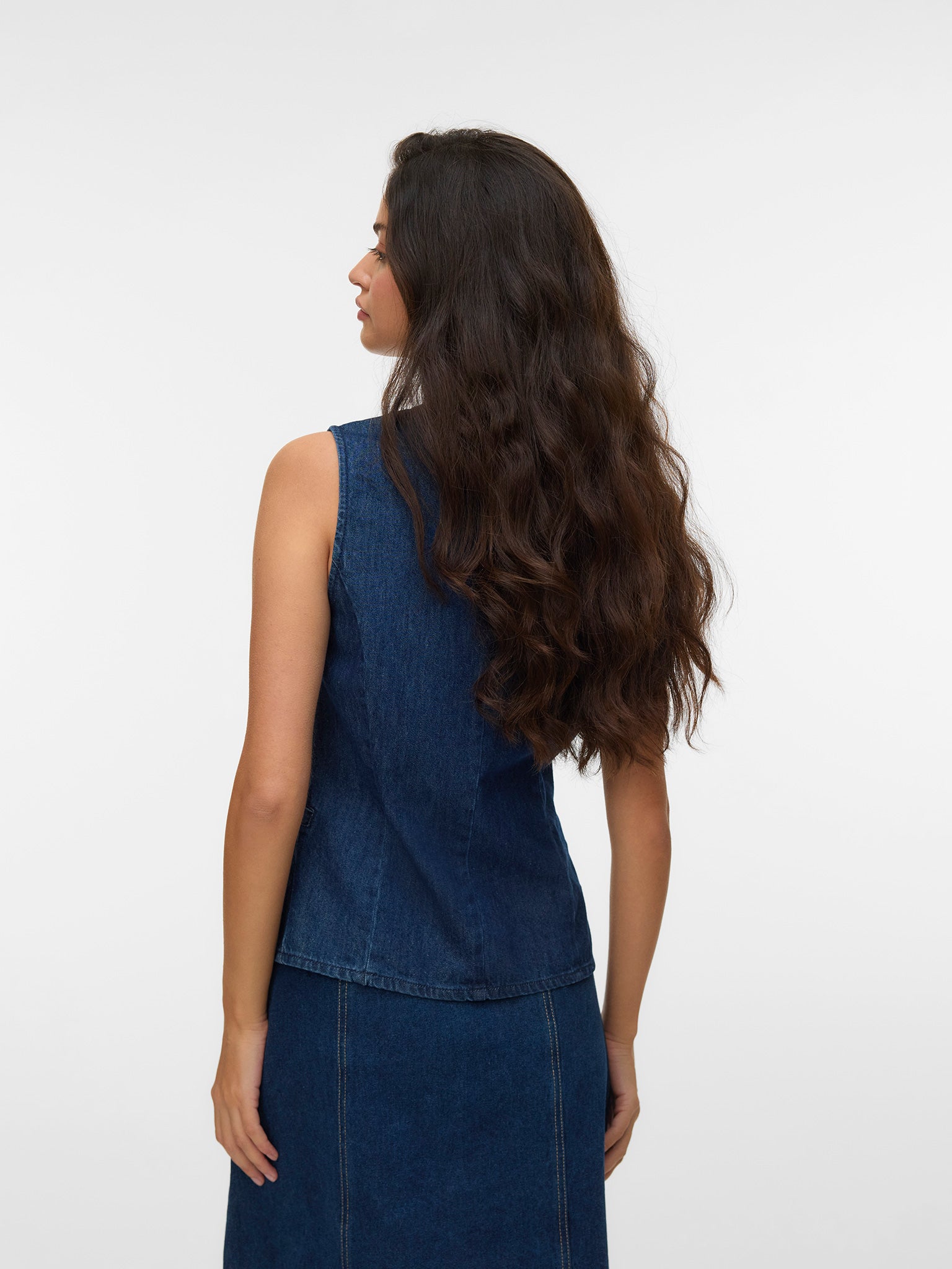 Γυναικείο γιλέκο τζιν VMVITA SL DENIM WAISTCOAT YO3102 10345126 | 10345126