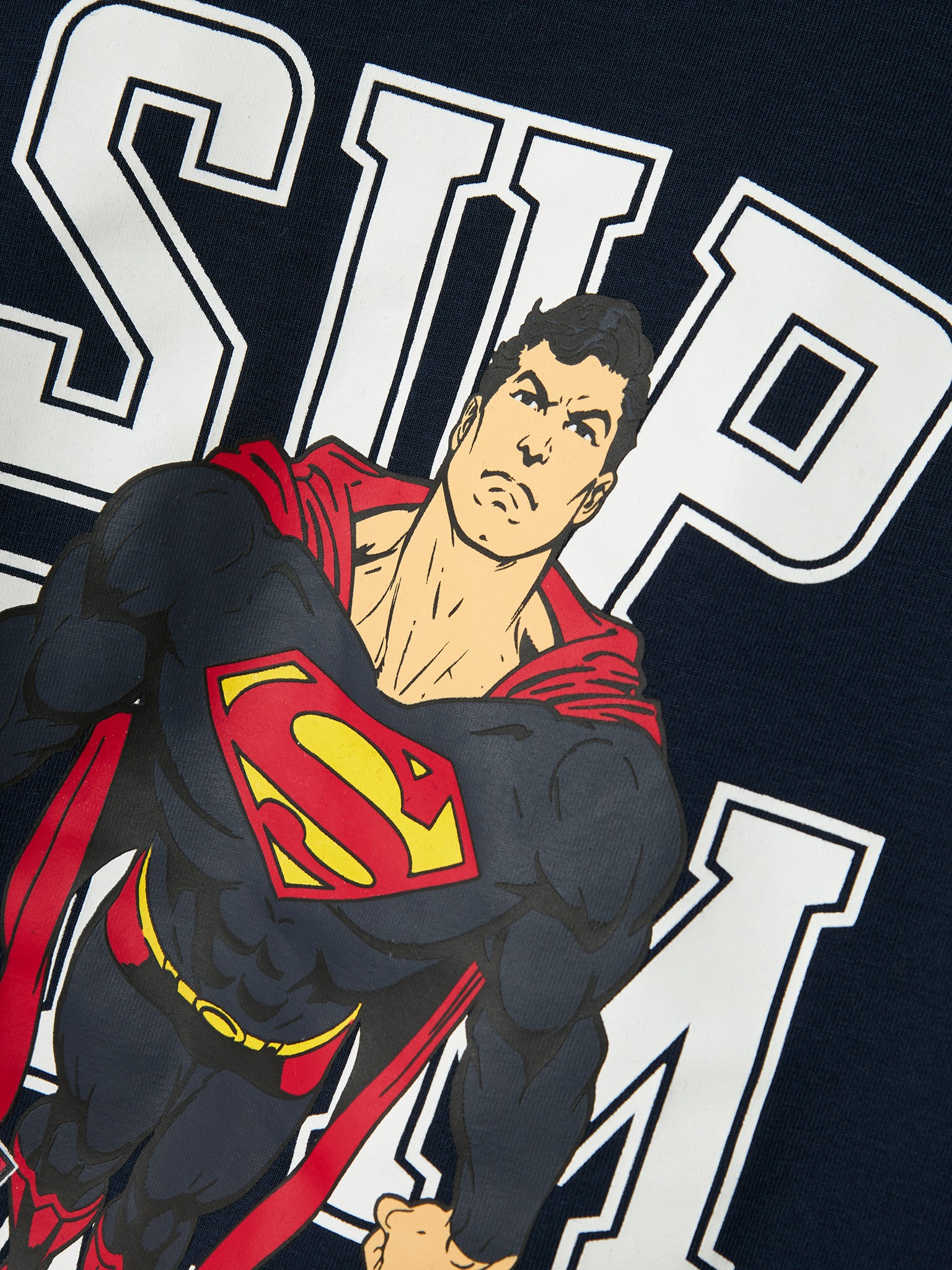 Παιδική μπλούζα μακό NMMJUNES SUPERMAN NREG LS TOP 13244998 | 13244998