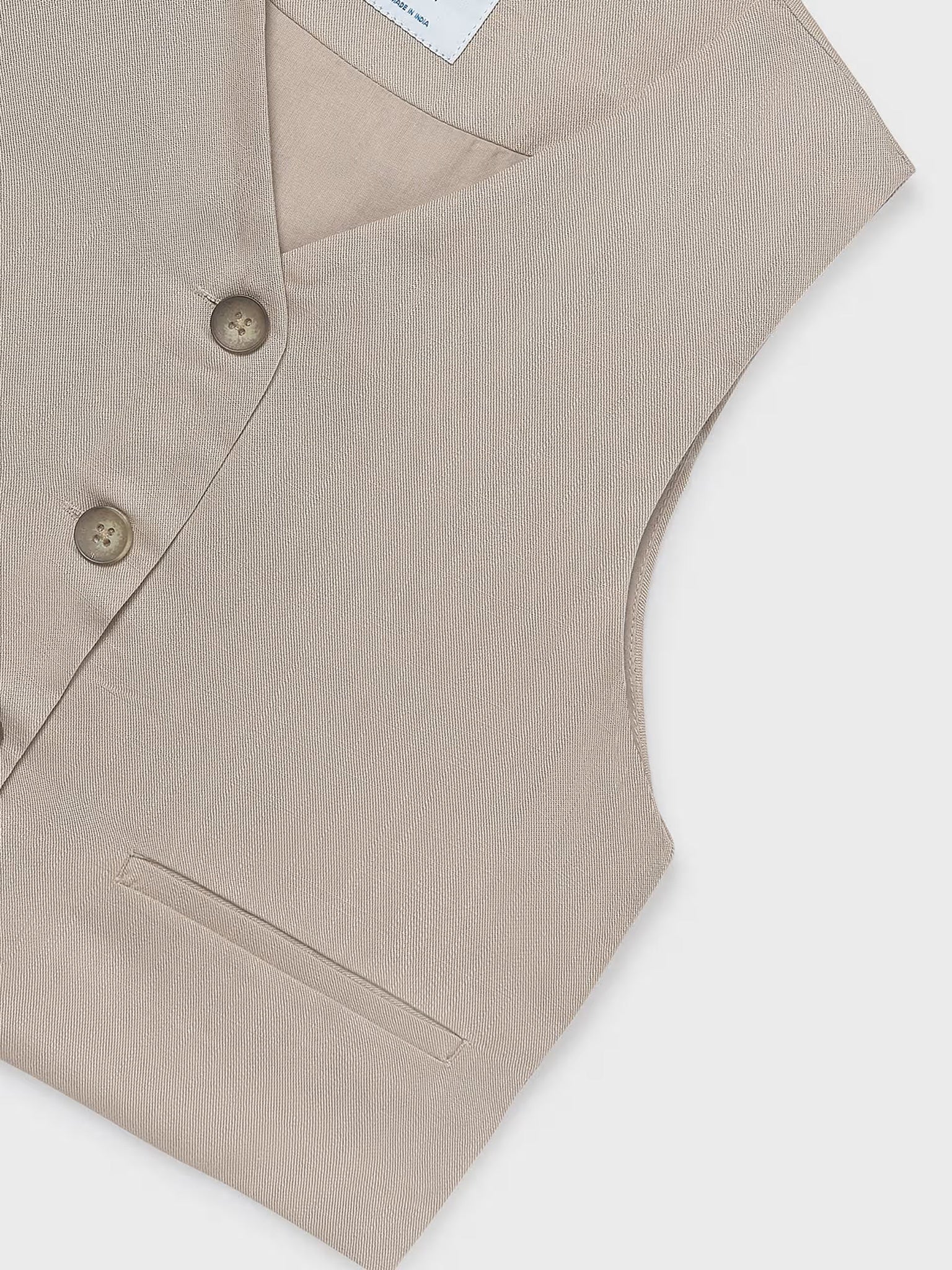 Εφηβικό γιλέκο λινό | 26-06355-071