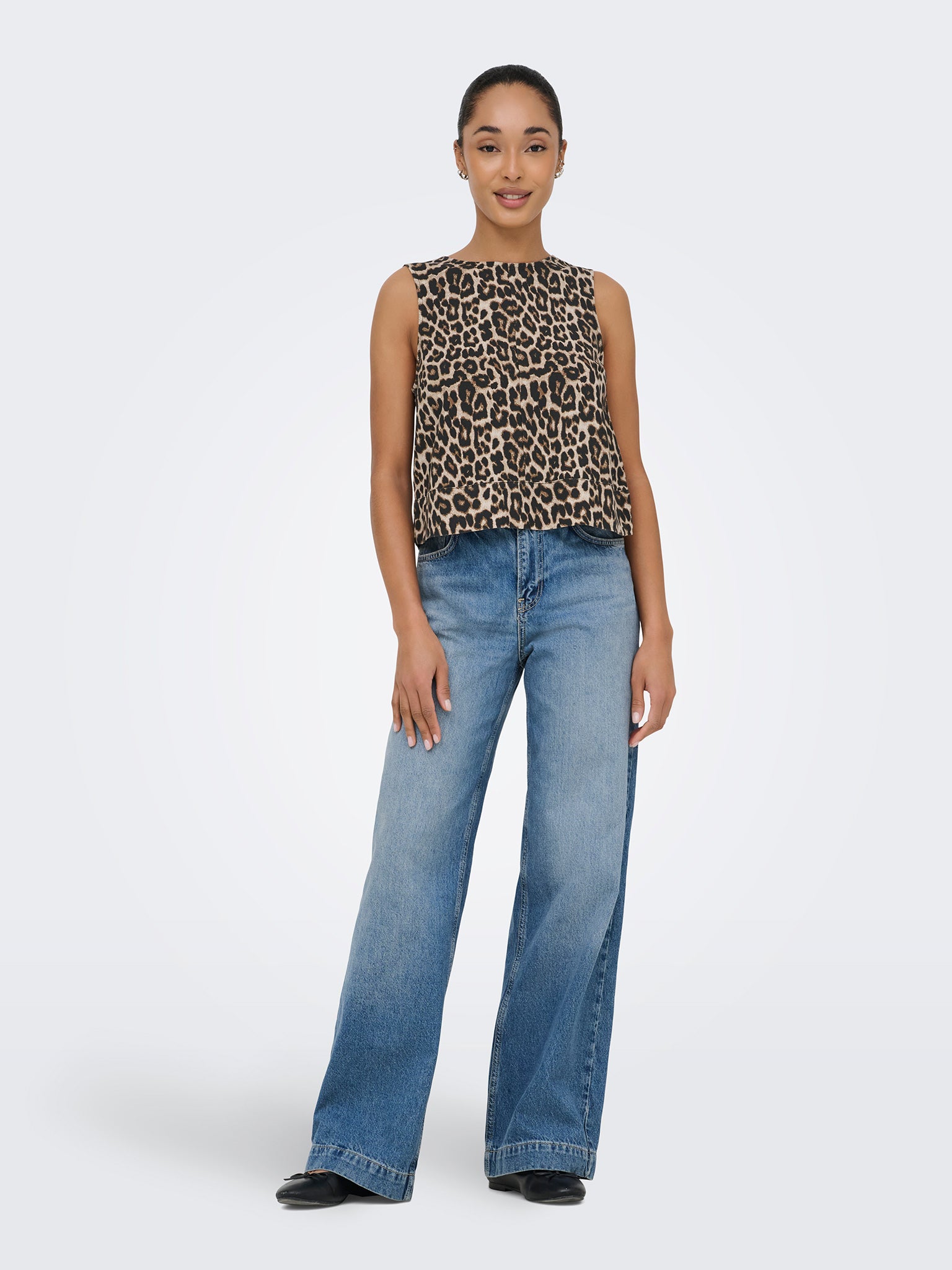 Γυναικεία μπλούζα animal ONLDORSI ARIS SL LOOSE TOP WVN 15364286 | 15364286