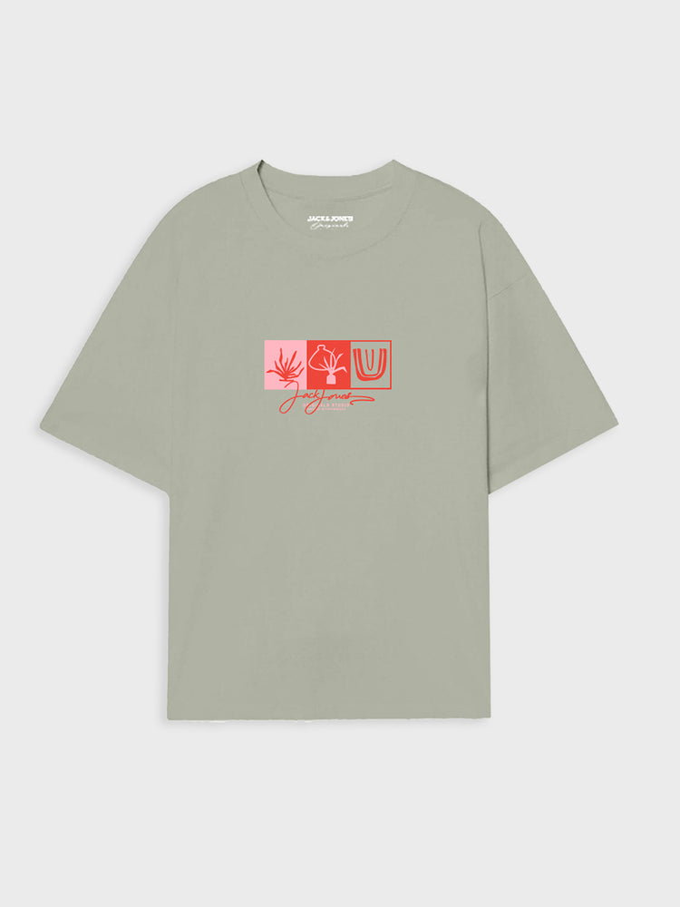Ανδρικό t-shirt JORCANGGU FRONT TEE SS CREW NECK 12281808 | 12281808