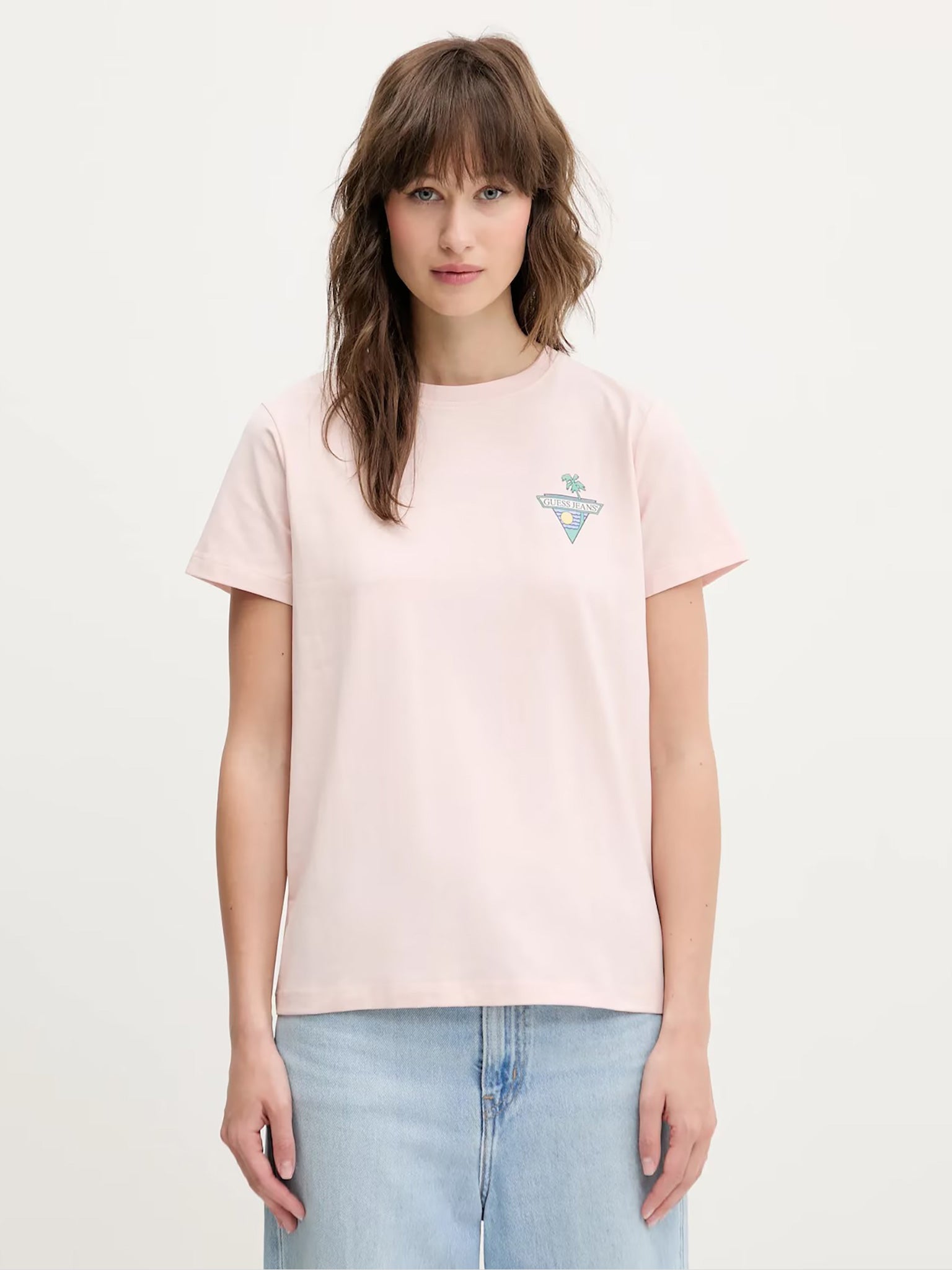 Γυναικείο t-shirt regural triangl - mid organic stretch jersey W5GI25J1314G6R4 | W5GI25J1314G6R4