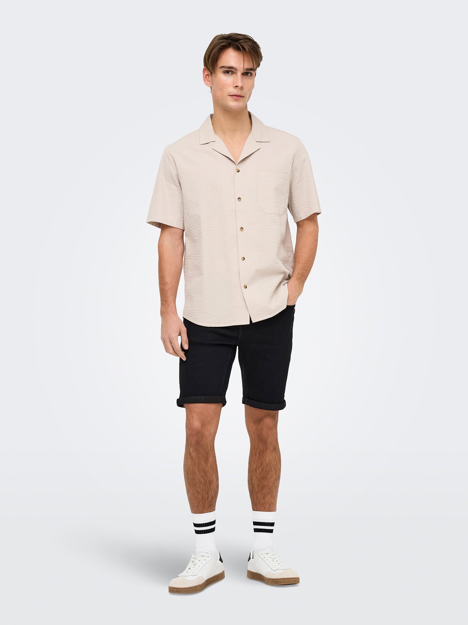 Ανδρική βερμούδα τζιν ONSPLY BLKD 9041 PIM DNM SHORTS NOOS 22029041 | 22029041
