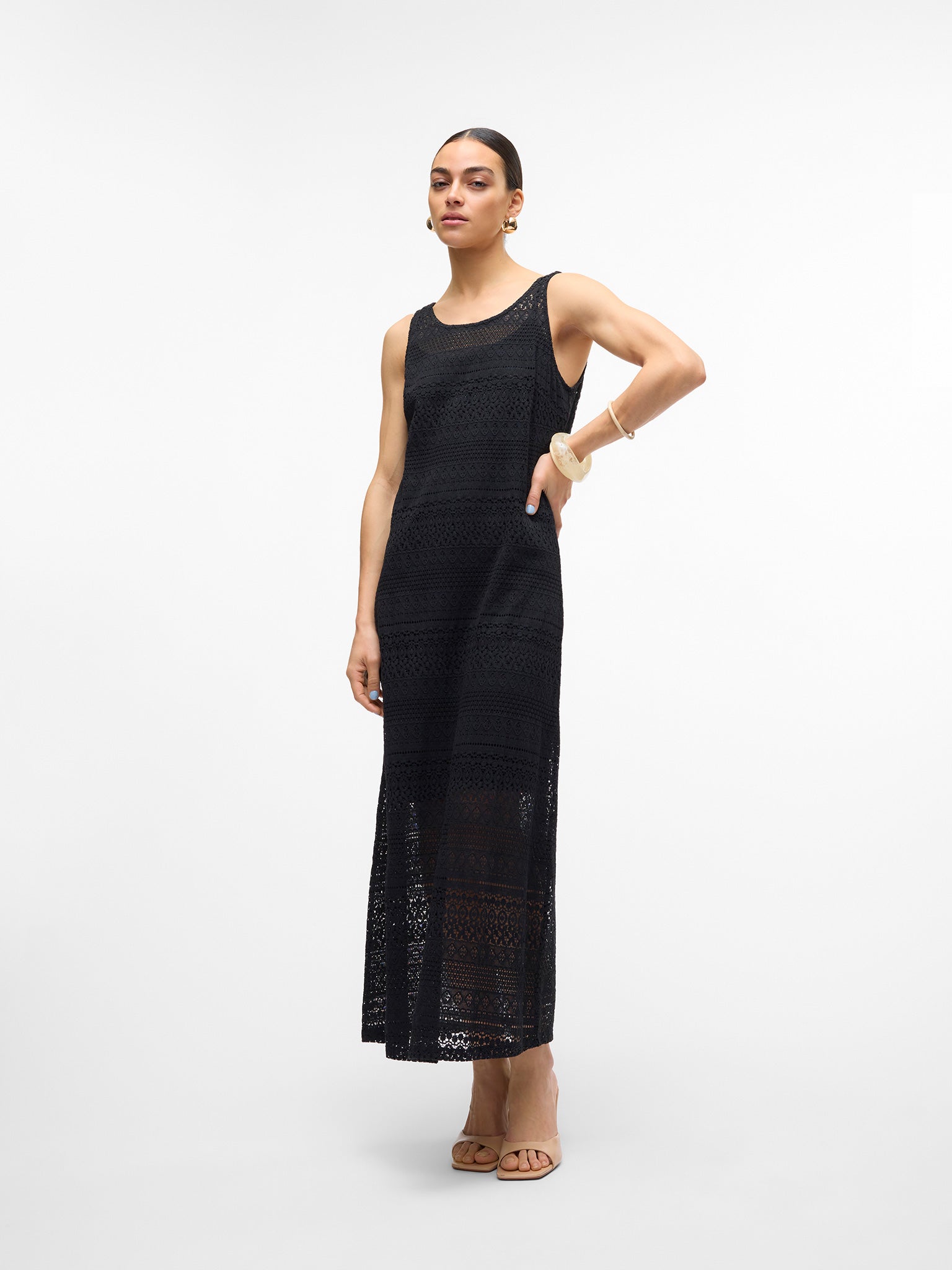 Γυναικείο φόρεμα διάτρητο VMHONEY LACE SL 7/8 DRESS 10309293 | 10309293