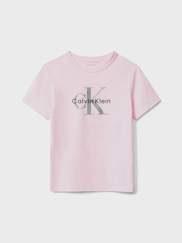 Παιδική μπλούζα μακό CK MONOGRAM SS T-SHIRT IU0IU00715TDI | IU0IU00715TDI