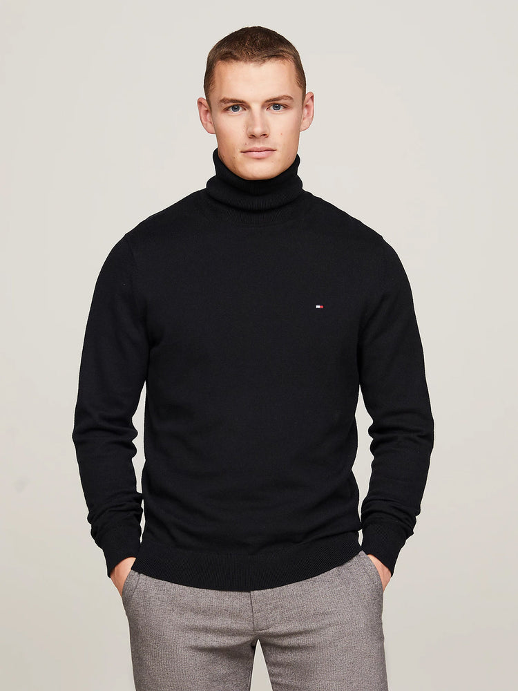 Ανδρική μπλούζα ζιβάγκο PIMA ORG CTN CASHMERE ROLL NECK MW0MW28048BD | MW0MW28048BDS