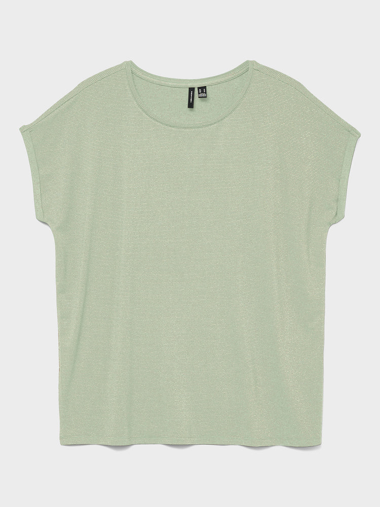 Γυναικεία μπλούζα VMLAVA GLITTER SS TOP STRIPE LX JRS NOOS 10250488 | 10250488
