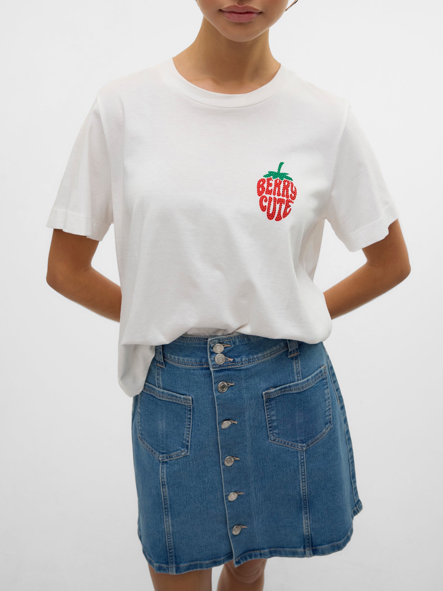 Γυναικείο t-shirt strawberry VMBERTA METTE SS TOP BOX JRS 10328168 | 10328168