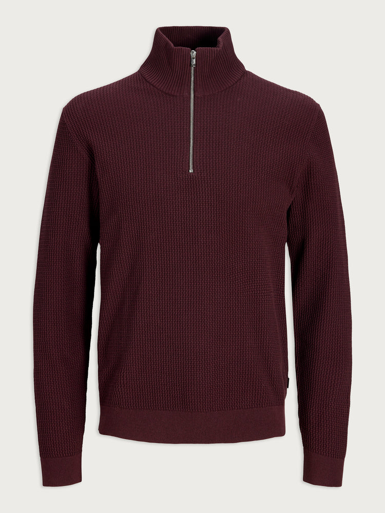 Ανδρική μπλούζα πλεκτή JPRBLUSTANLEY KNIT HALF ZIP 12305683 | 12305683