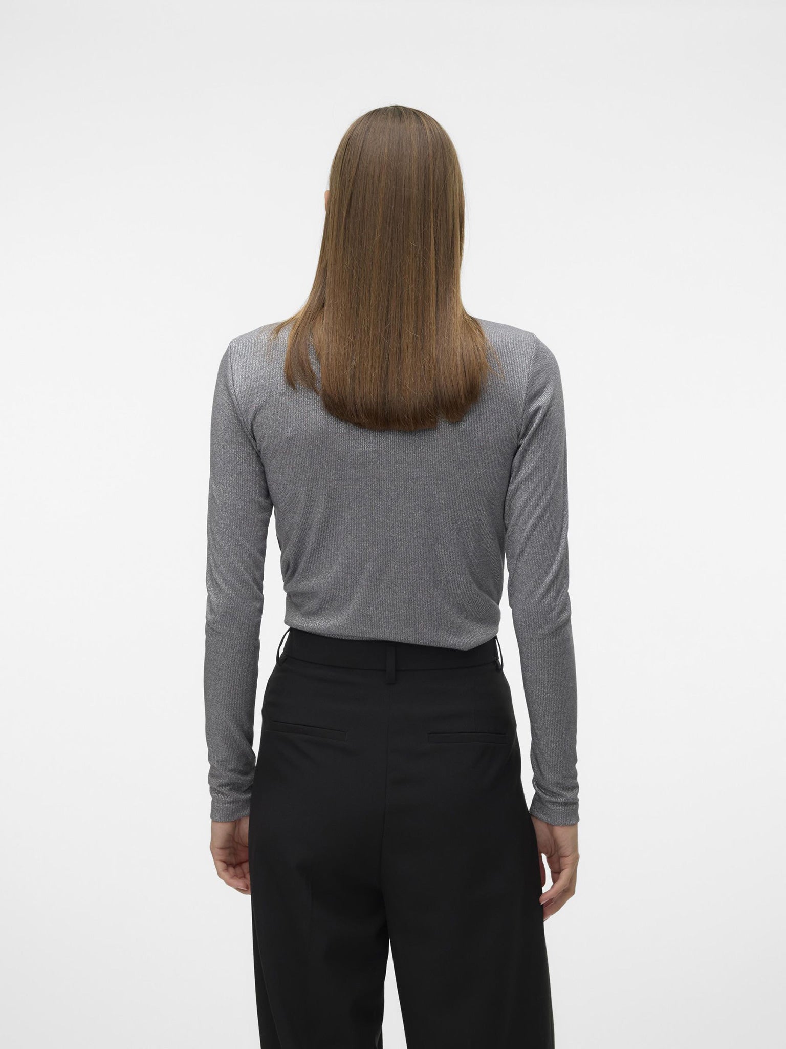 Γυναικεία μπλούζα γκλίτερ VMNICHOLLE LS ROLL NECK TOP VMA 10318336 | 10318336