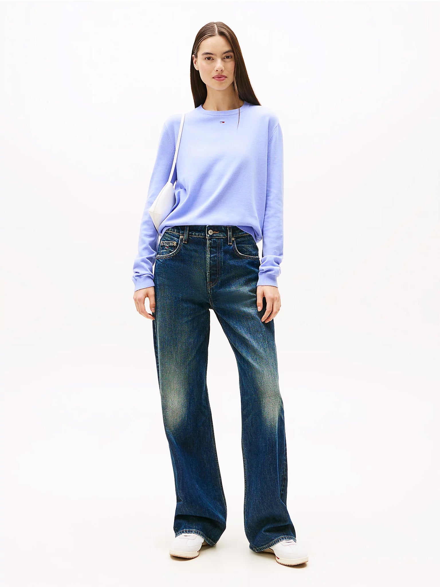 Γυναικεία μπλούζα πλεκτή TJW ESSENTIAL CREW SWEATER EXT DW0DW20159C5Z | DW0DW20159C5Z
