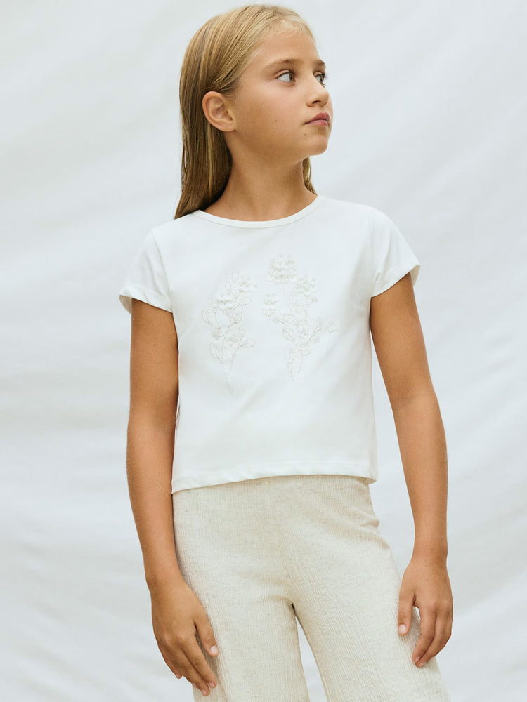 Εφηβική μπλούζα κέντημα | 26-06002-091