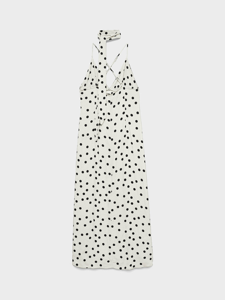 Γυναικείο φόρεμα με κορδέλα VMELISA LONG SINGLET SCARF DRESS 10350647 | 10350647