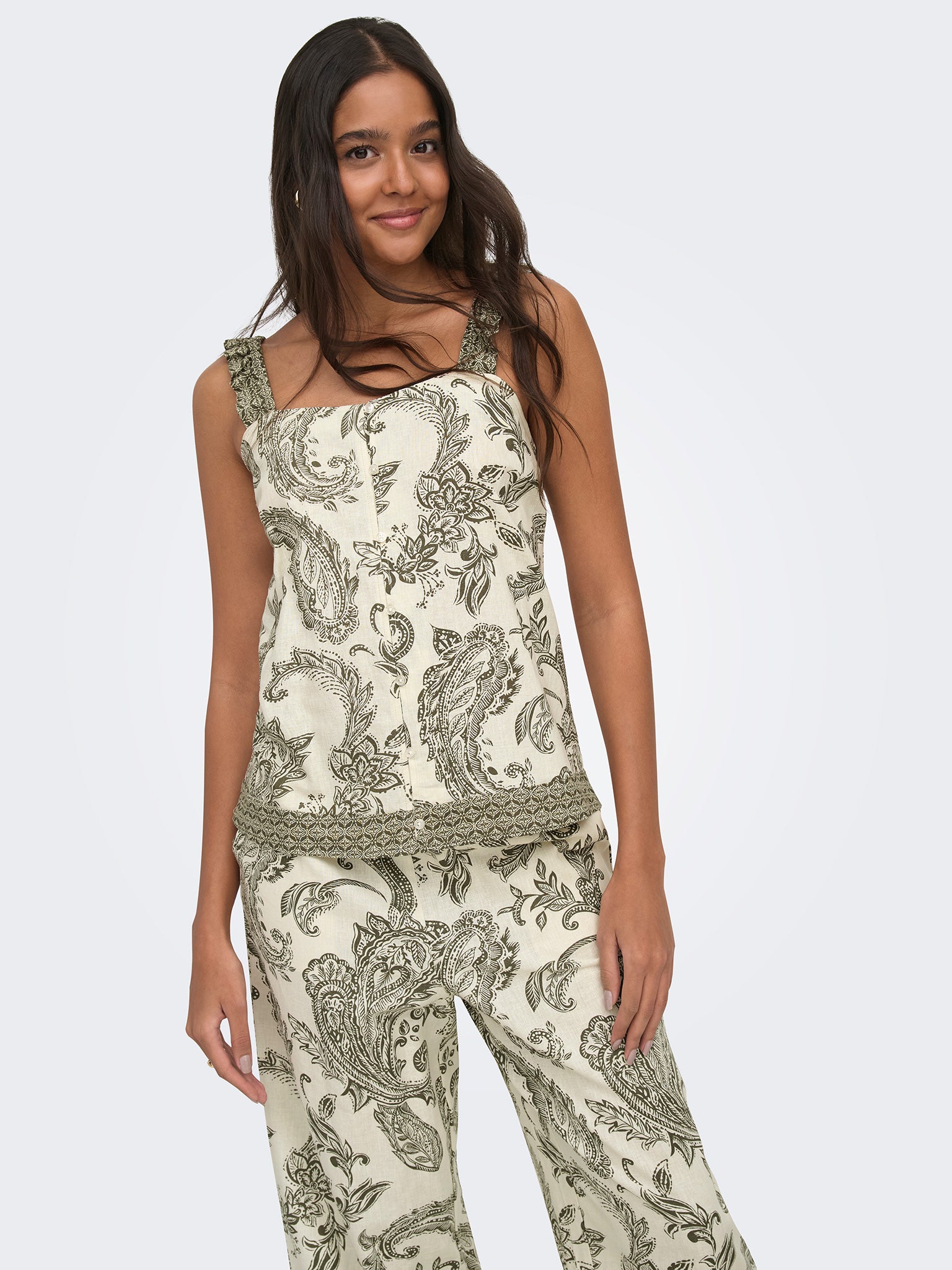 Γυναικεία μπλούζα εμπριμέ ONLLIANA LEYA S/L PAISLEY TOP 15373652 | 15373652