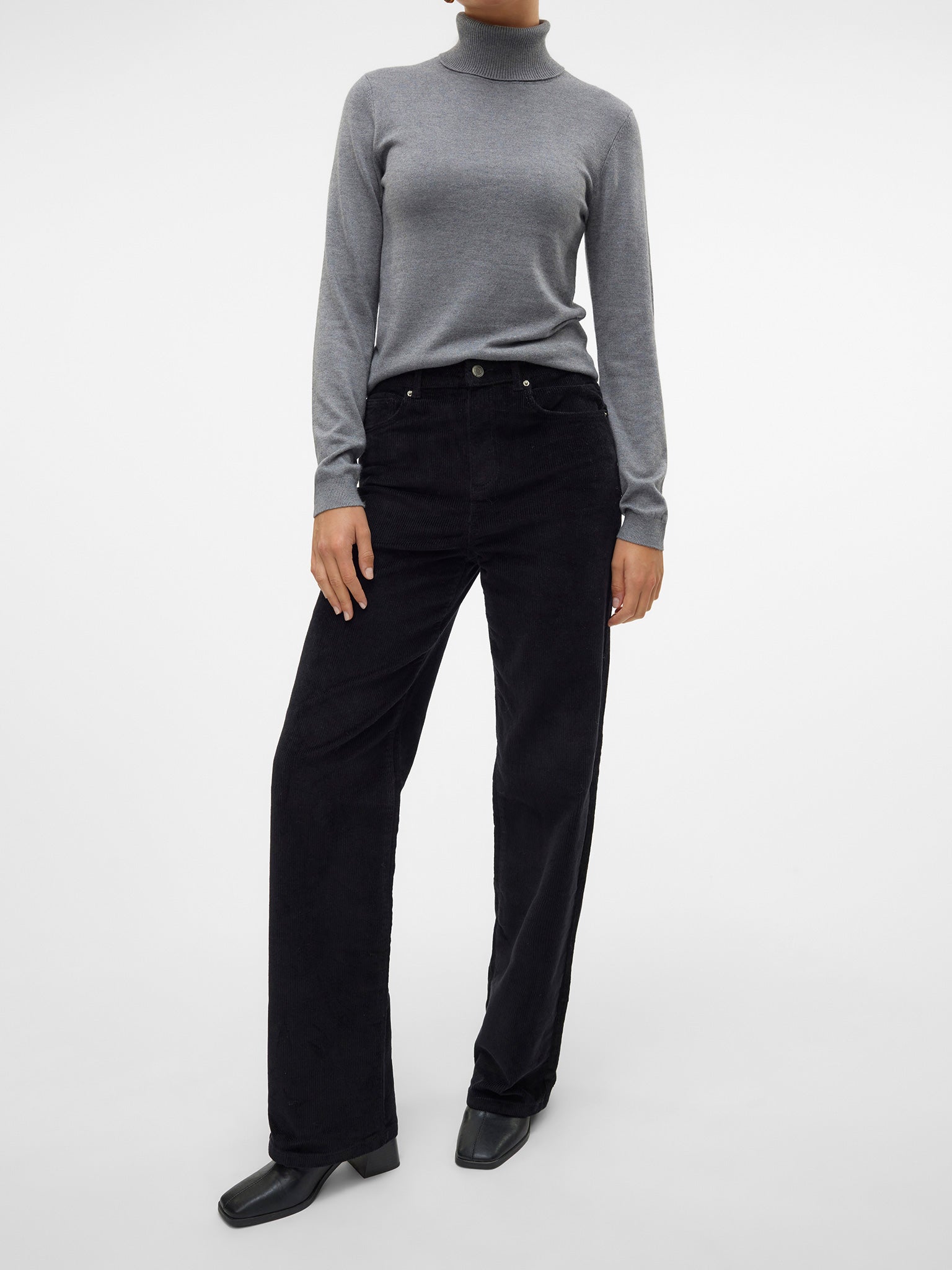 Γυναικείο παντελόνι κοτλέ VMTESSA HR WIDE CORDUROY PANTS 10315350 | 10315350