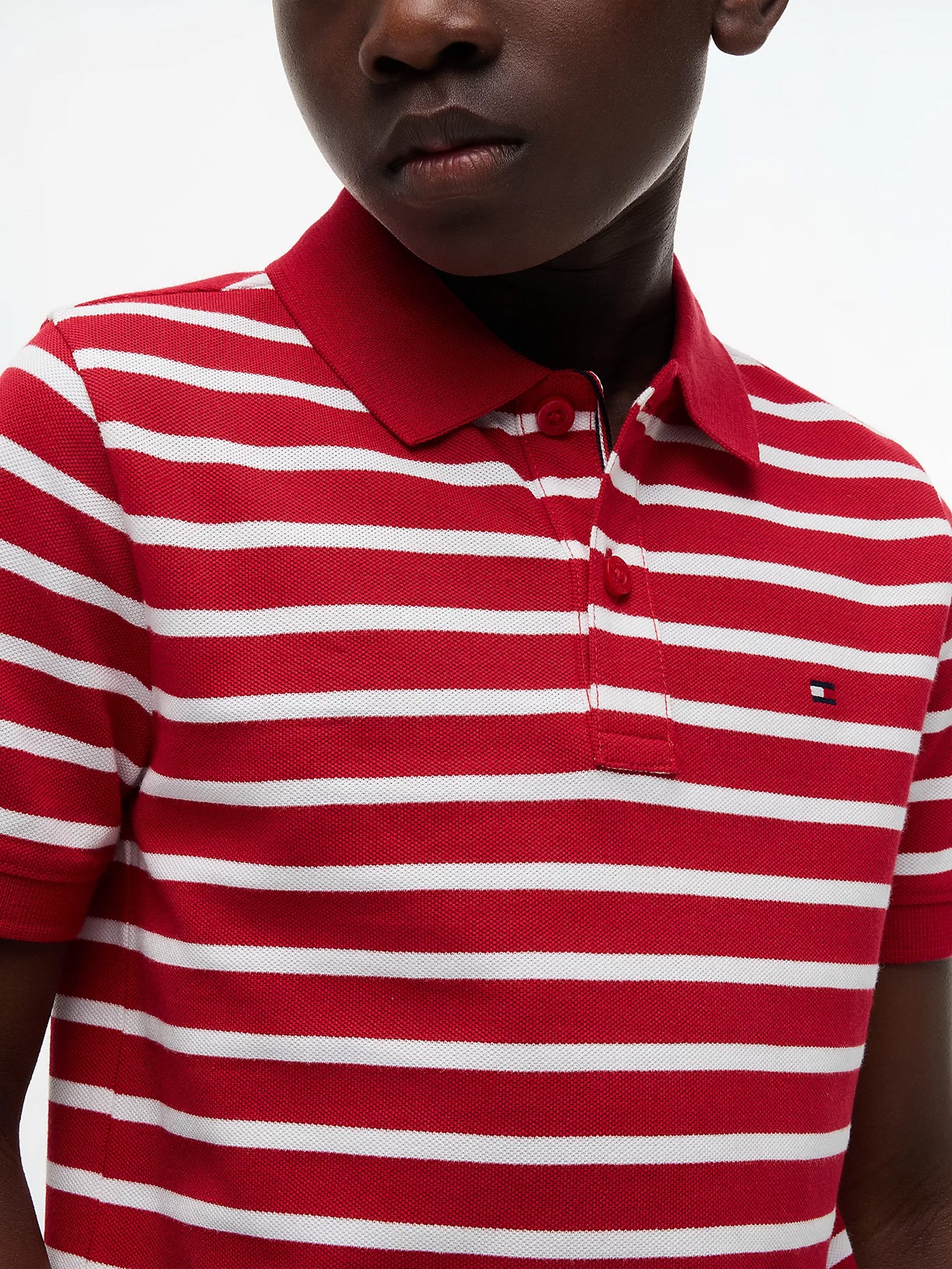 Παιδικό polo ριγέ red FLAG POLO S/S KB0KB091030EW | KB0KB091030EW