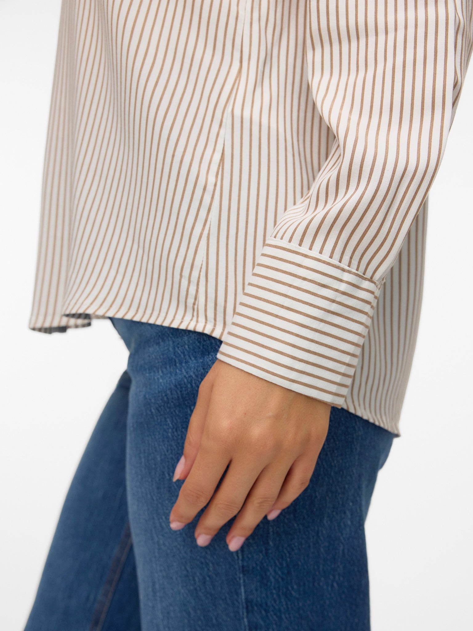 Γυναικείο πουκάμισο ριγέ VMALICE LS SHIRT WVN NOOS 10341535 | 10341535