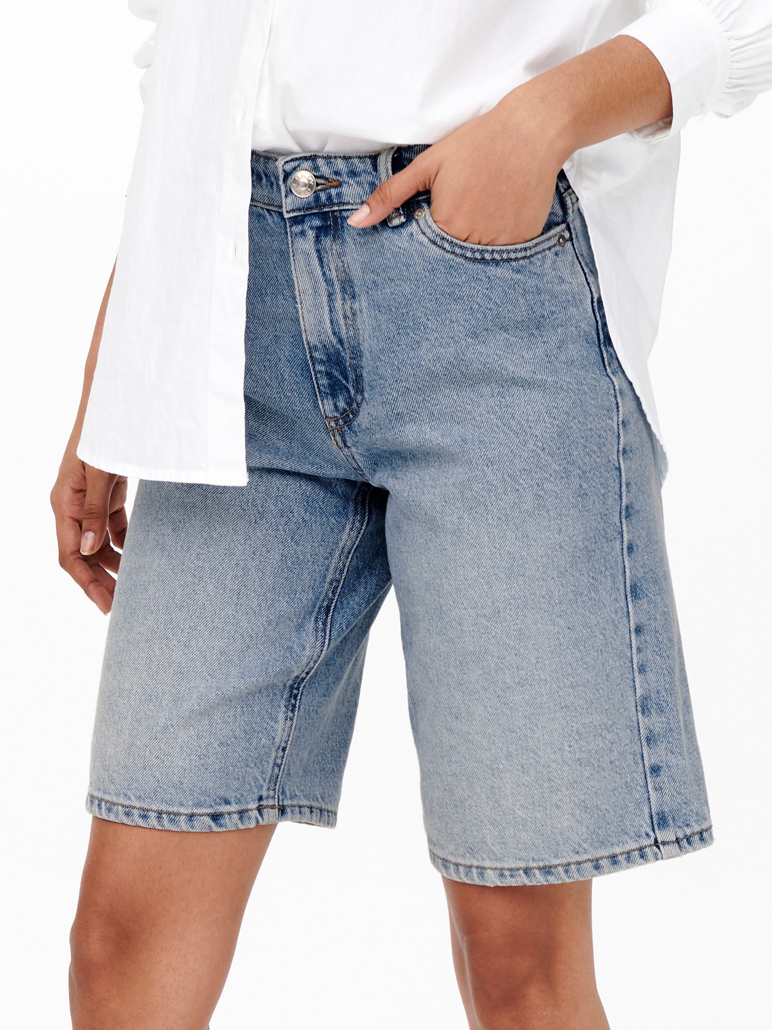 Γυναικείο σορτς τζιν light blue ONLSONNY HW WIDE DNM SHORTS NOOS 15256709 | 15256709