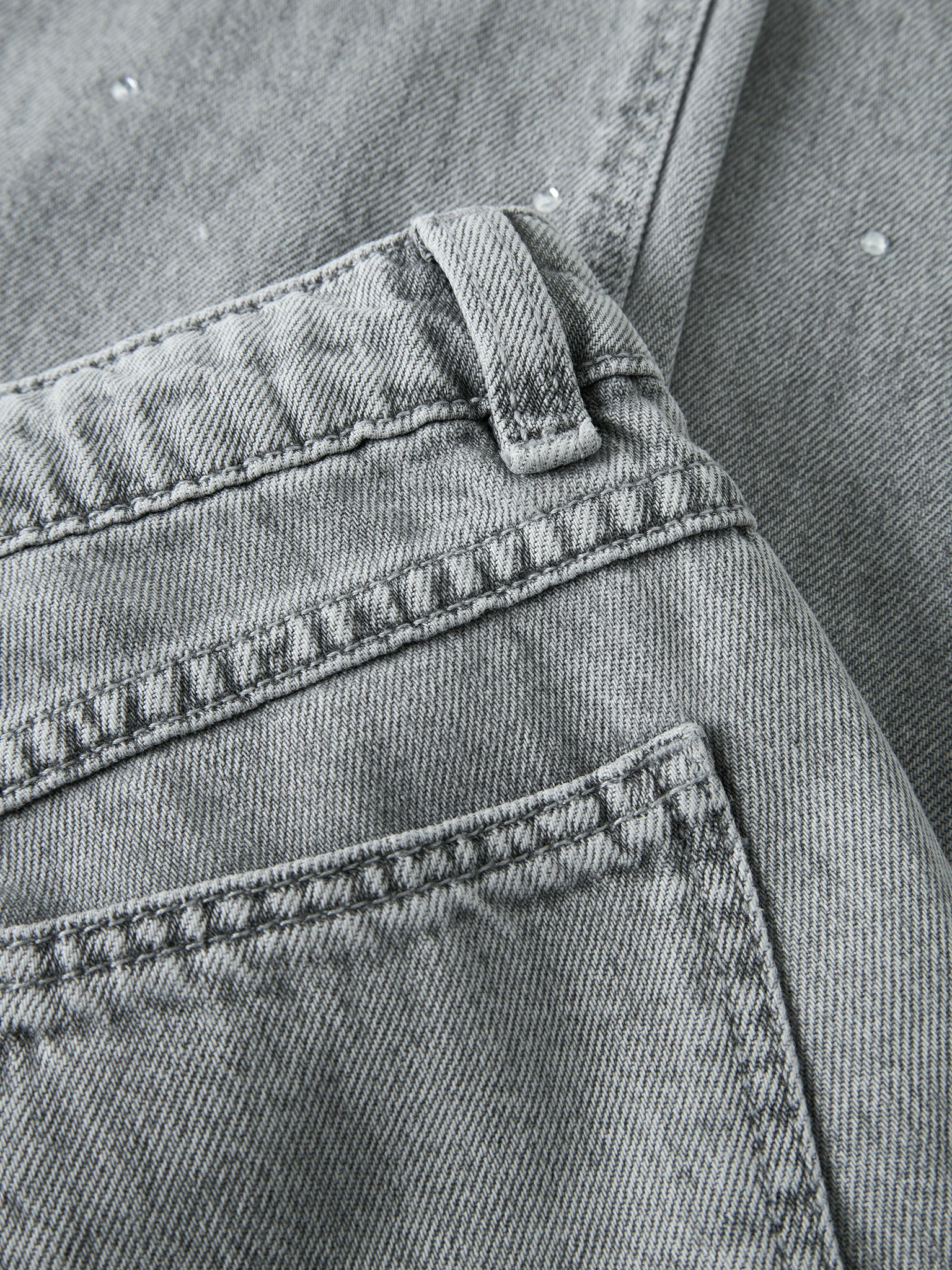 Εφηβικό παντελόνι τζιν με στρας NKFROSE STRAIGH RHINE JEANS 13218358 | 13218358