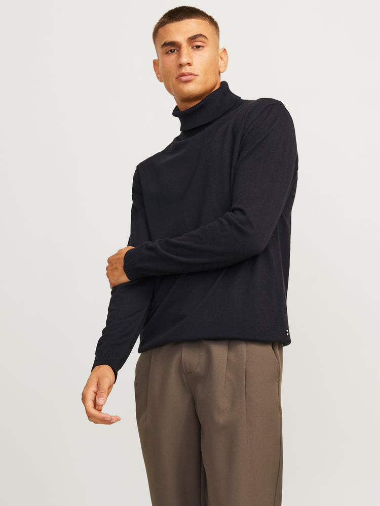 Ανδρική μπλούζα ζιβάγκο JJEBASIC KNIT ROLL NECK NOOS 12258051 | 12258051